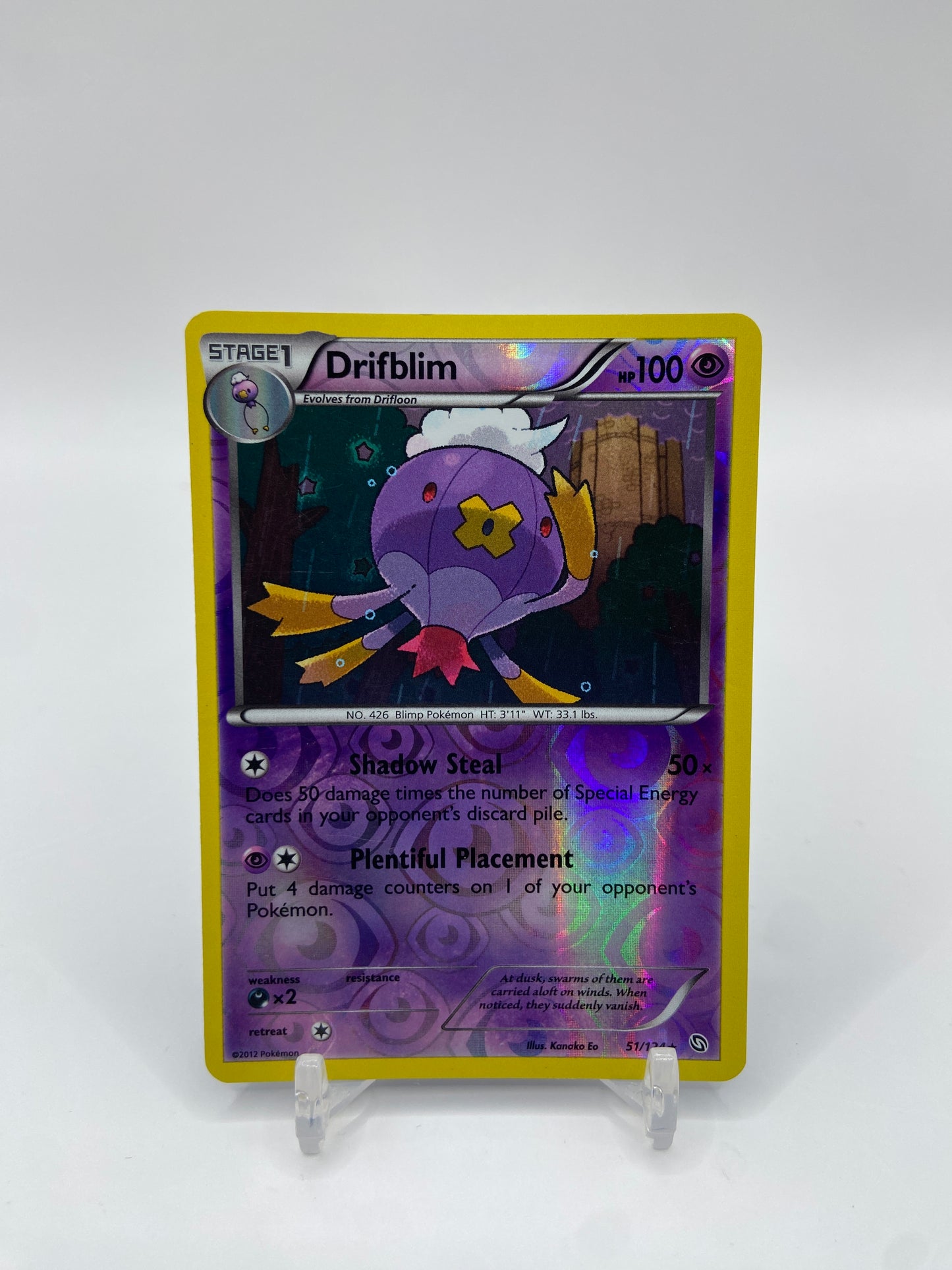 Drifblim Reverse Holo Rare Dragons Exalted 51/124