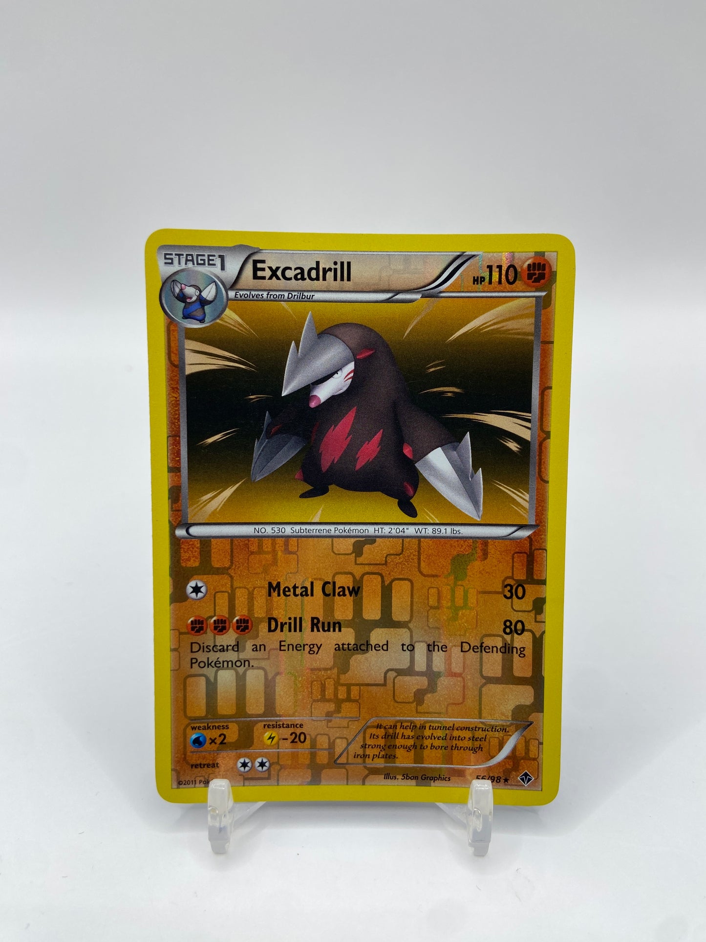 Excadrill Reverse Holo Rare Emerging Powers 56/98
