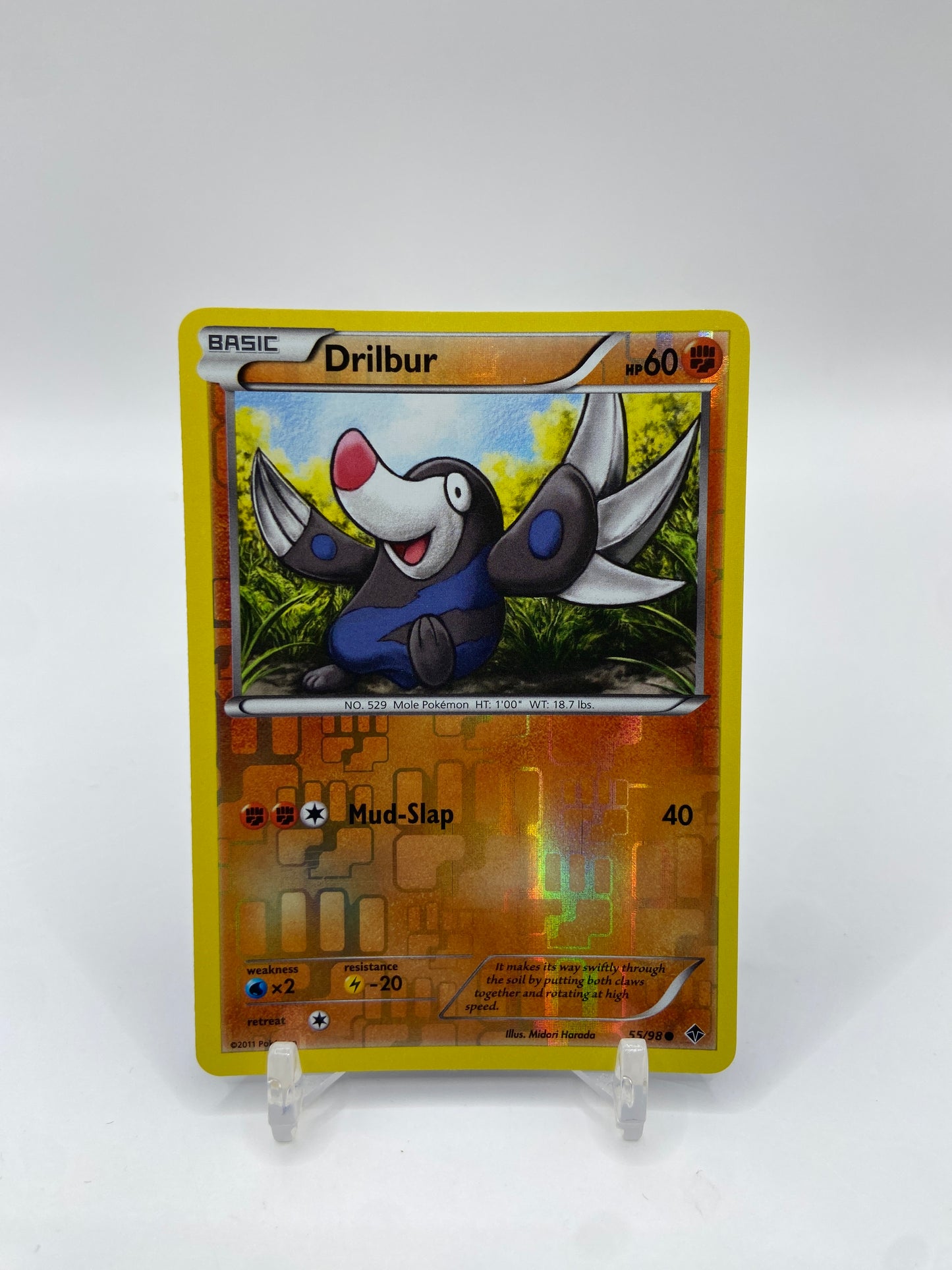 Drilbur Reverse Holo Emerging Powers 55/98