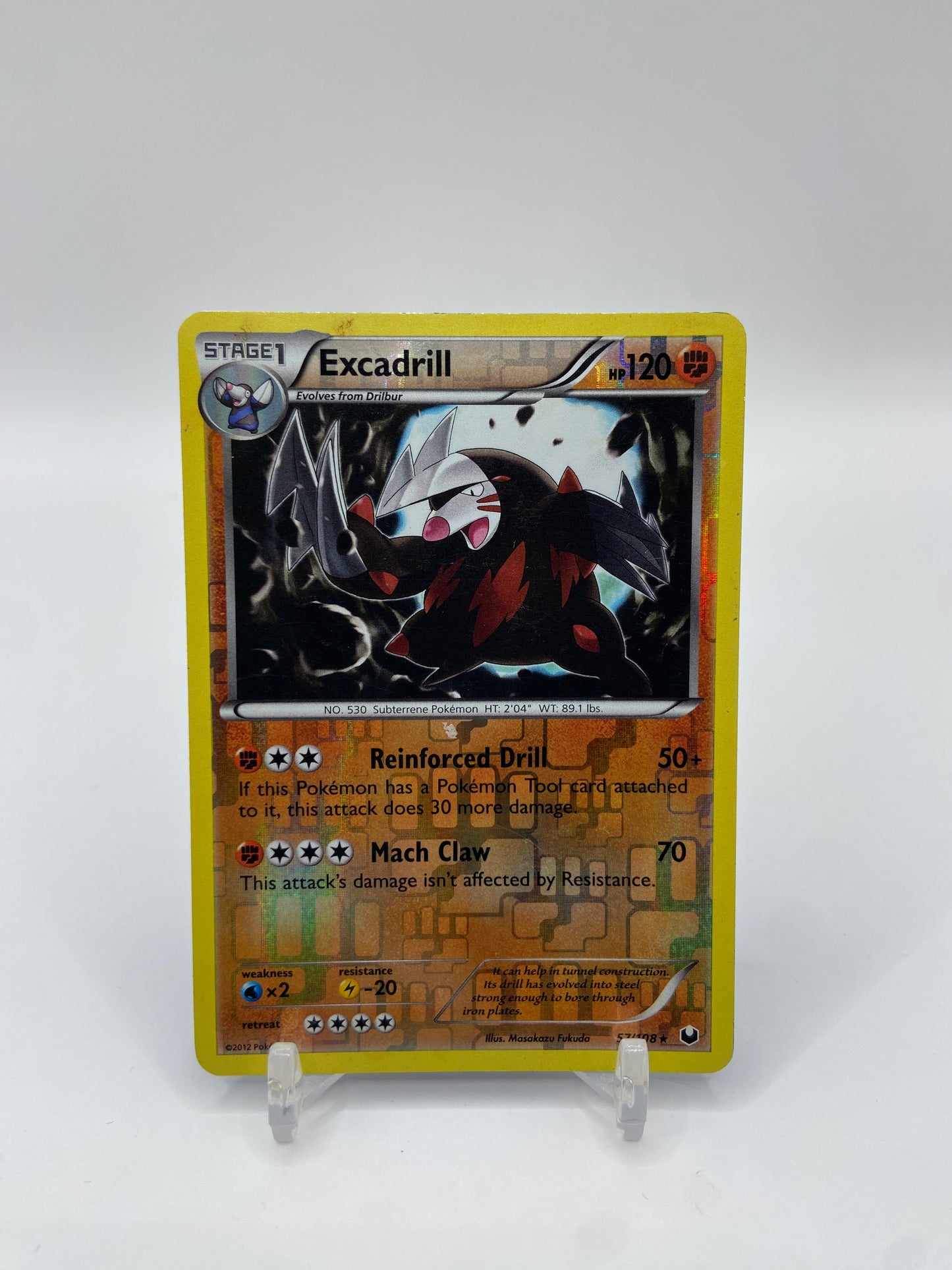 Excadrill Reverse Holo Rare Dark Explorers 57/108