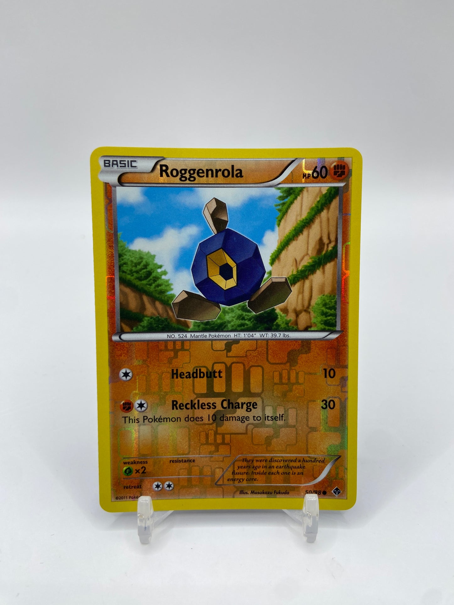 Roggenrola Reverse Holo Emerging Powers 50/98