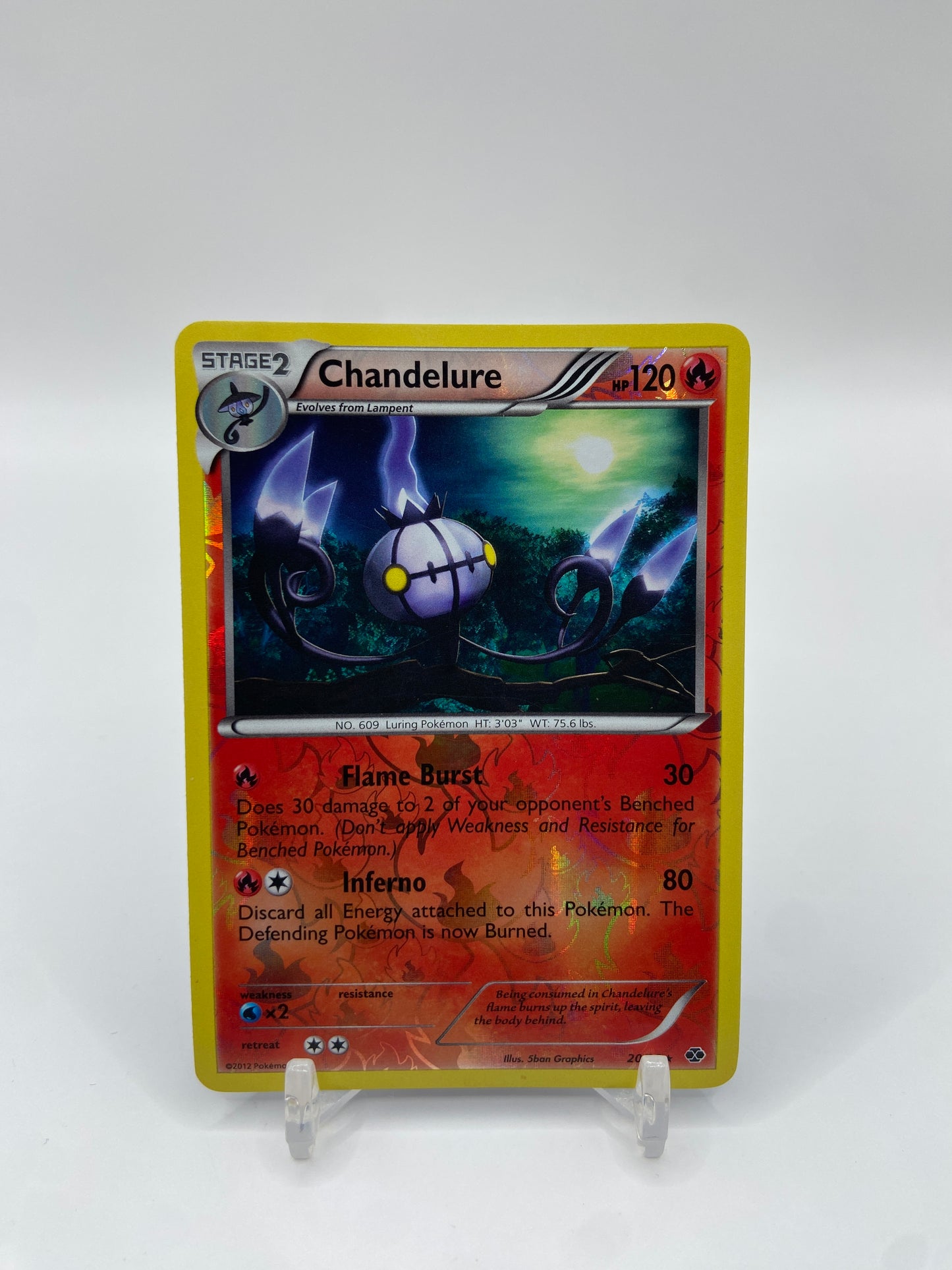 Chandelure Reverse Holo Rare Next Destinies 20/99