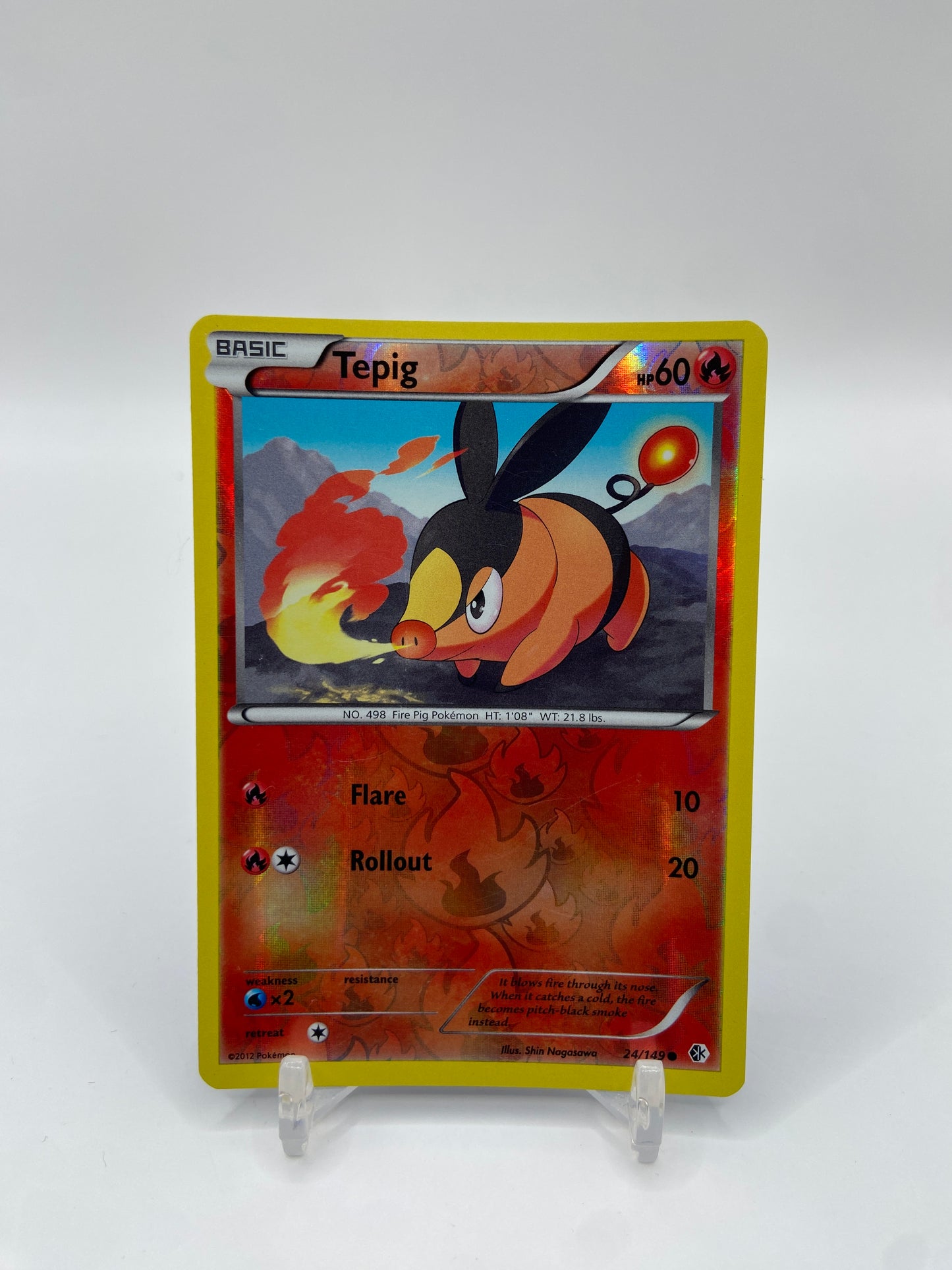 Tepig Reverse Holo Boundaries Crossed 24/149