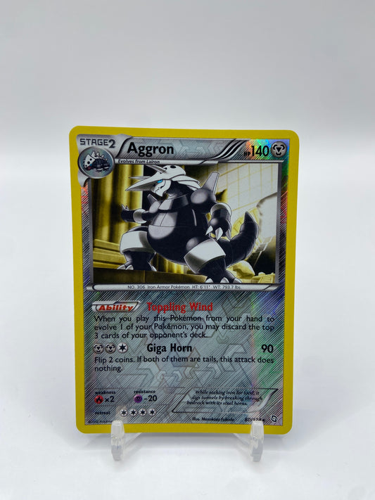 Aggron Reverse Holo Rare Dragons Exalted 80/124