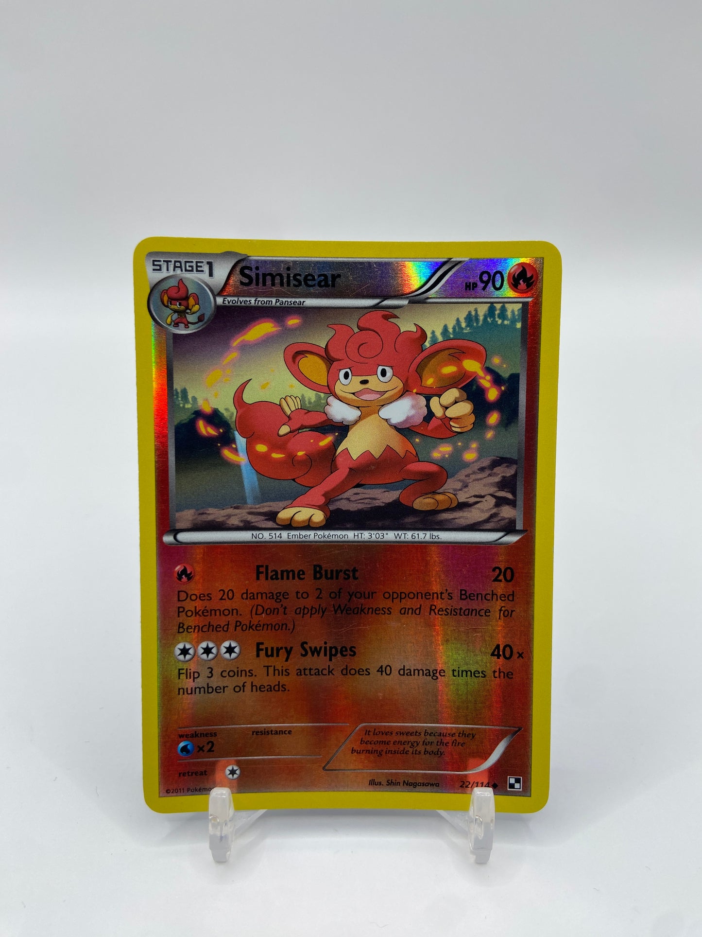 Simisear Reverse Holo Black & White Base Set 22/114