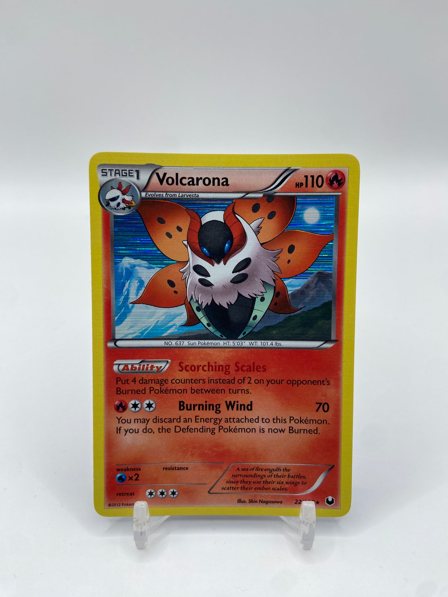 Volcarona Holo Dark Explorers 22/108