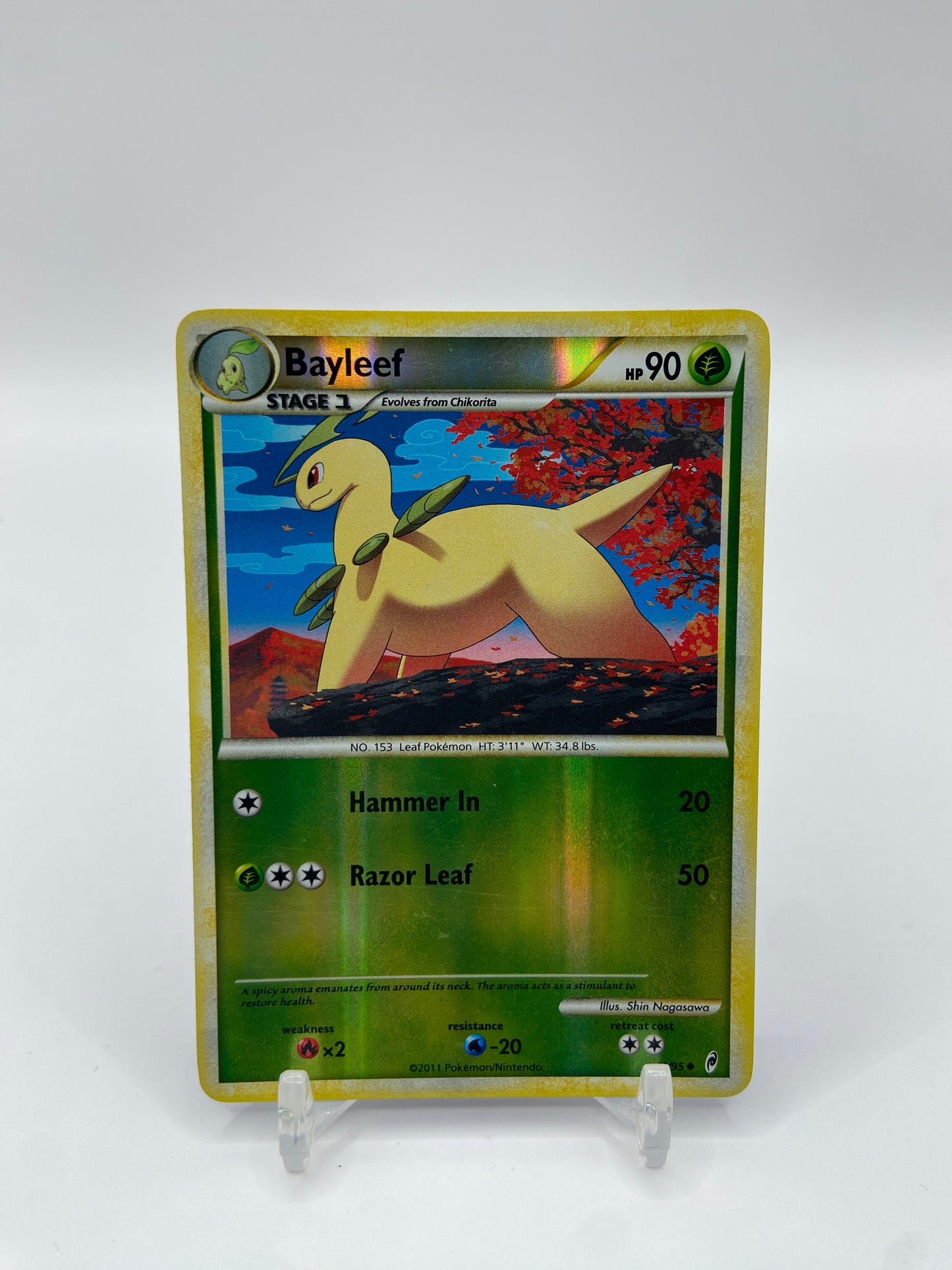 Bayleef Reverse Holo Call Of Legends 40/95