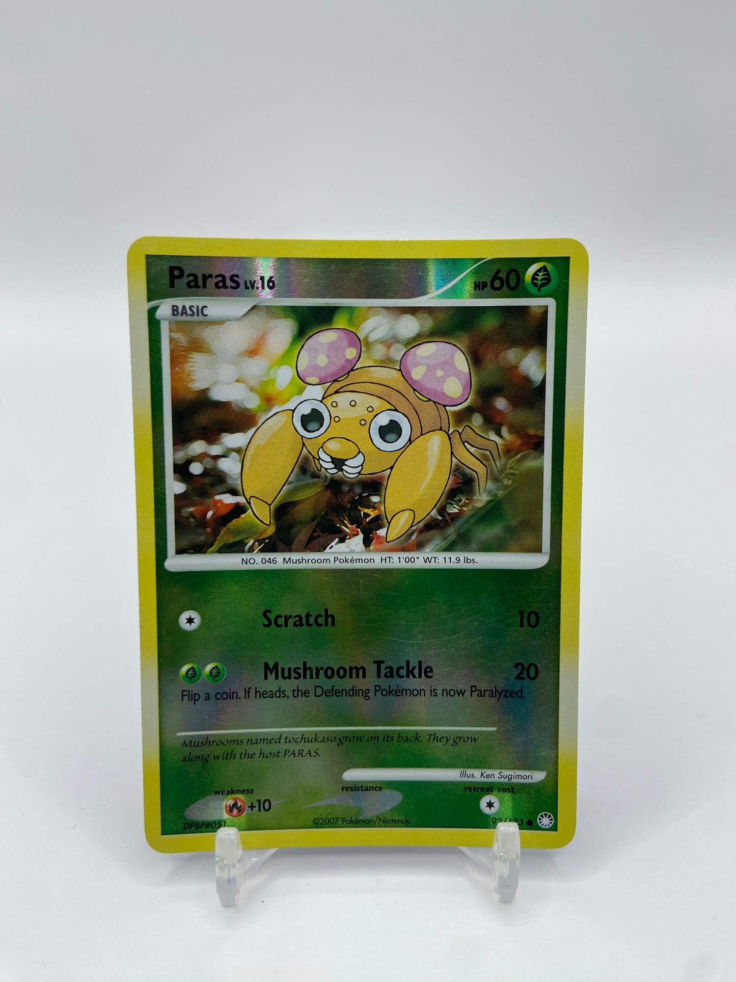 Paras Lv.16 Reverse Holo Mysterious Treasures 92/123