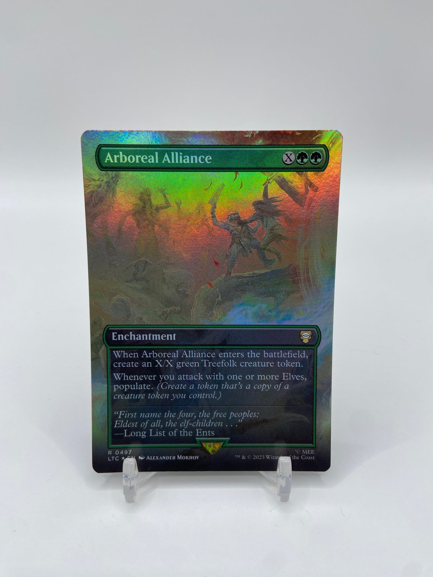 Arboreal Alliance Foil (Borderless) Commander: The Lord of the Rings: Tales of Middle-earth 497