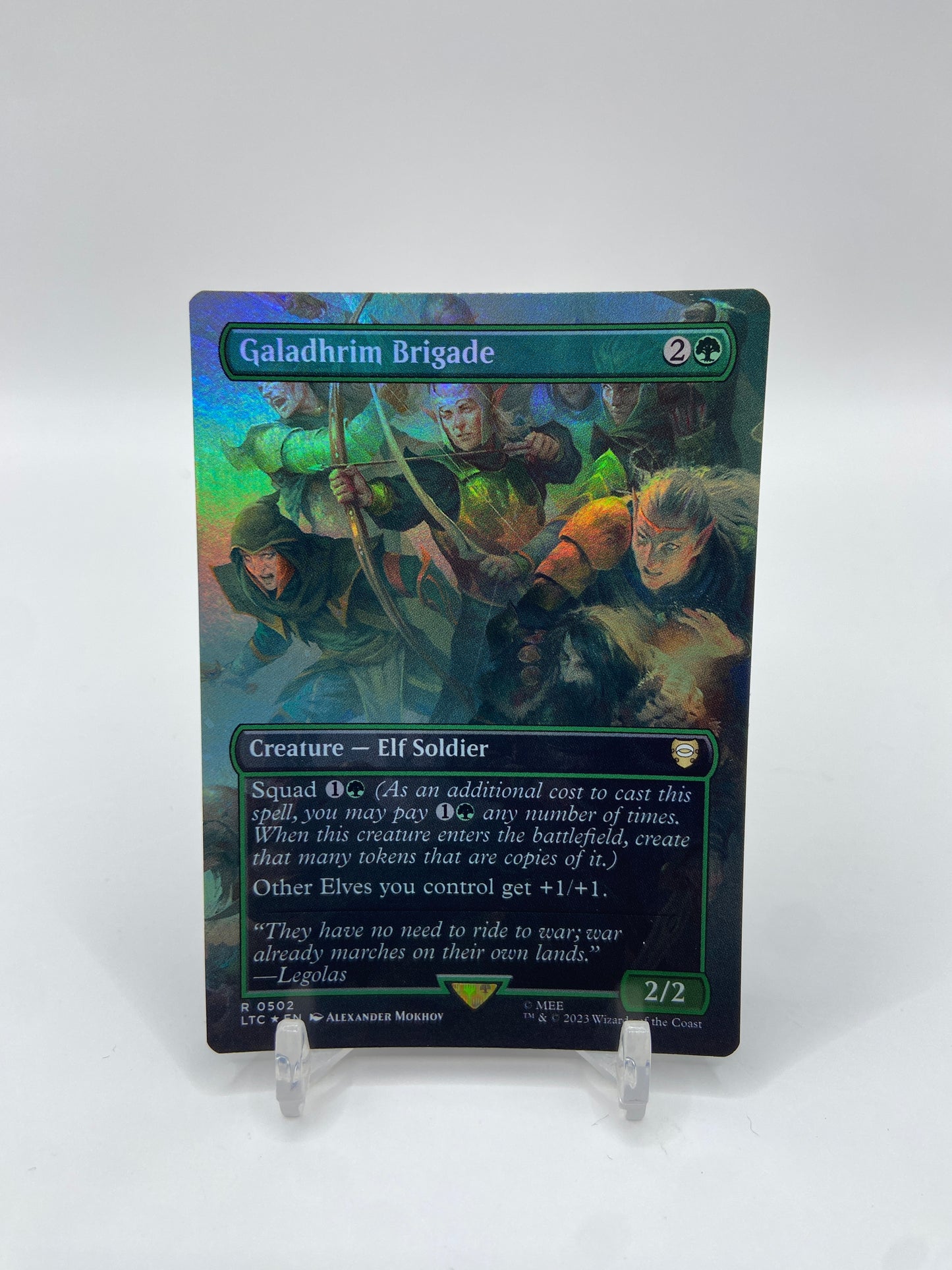 Galadhrim Brigade Foil (Borderless) Commander: The Lord of the Rings: Tales of Middle-earth R 502