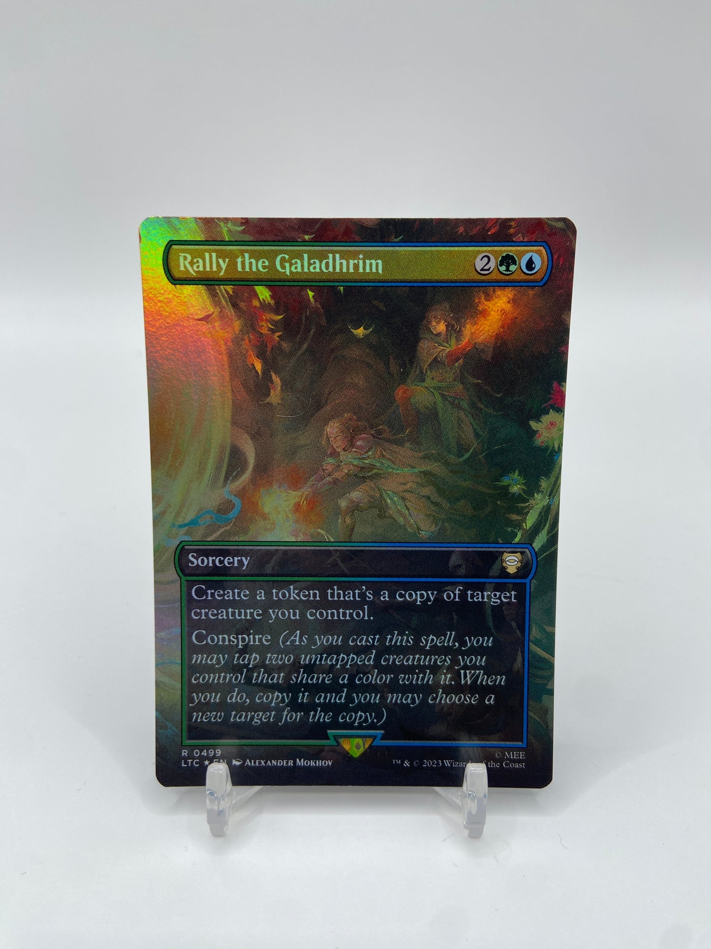 Rally the Galadhrim Foil (Borderless) Commander: The Lord of the Rings: Tales of Middle-earth R 499