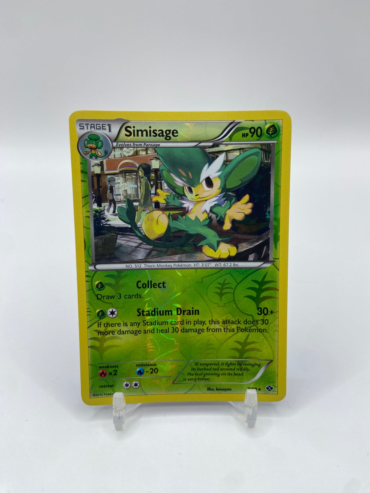 Simisage Reverse Holo Rare Next Destinies 7/99