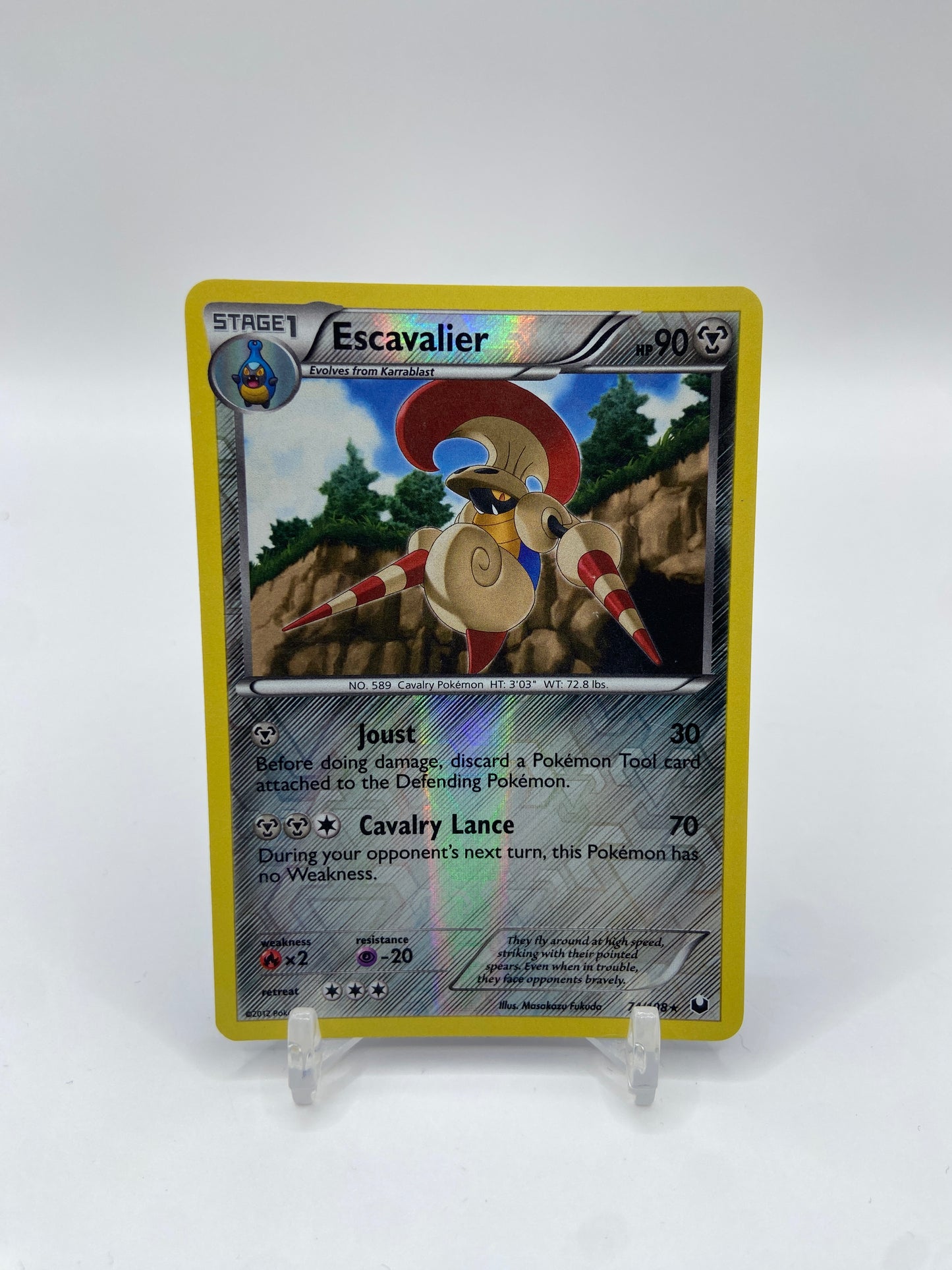 Escavalier Reverse Holo Rare Dark Explorers 74/108