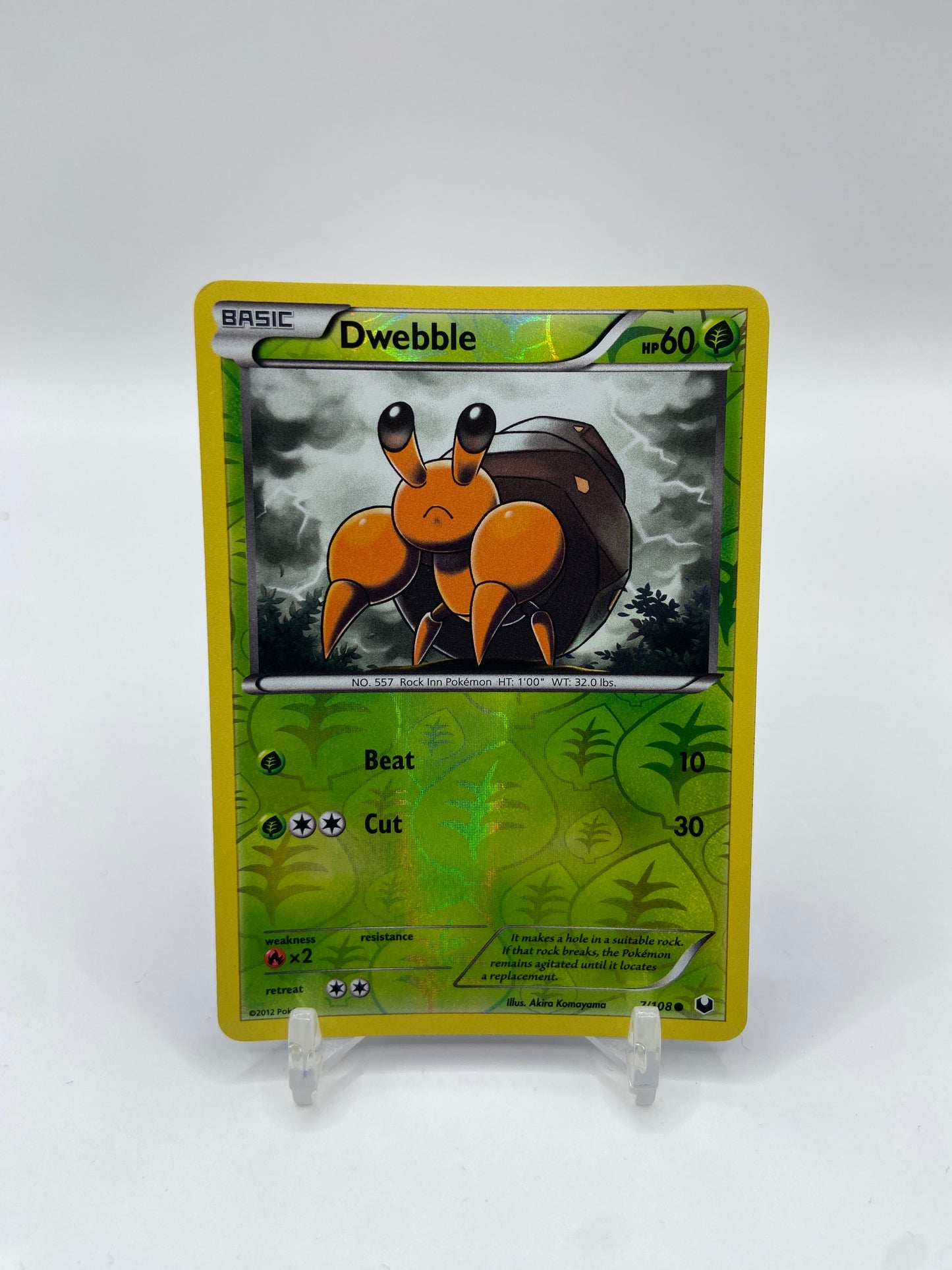 Dwebble Reverse Holo Dark Explorers 7/108