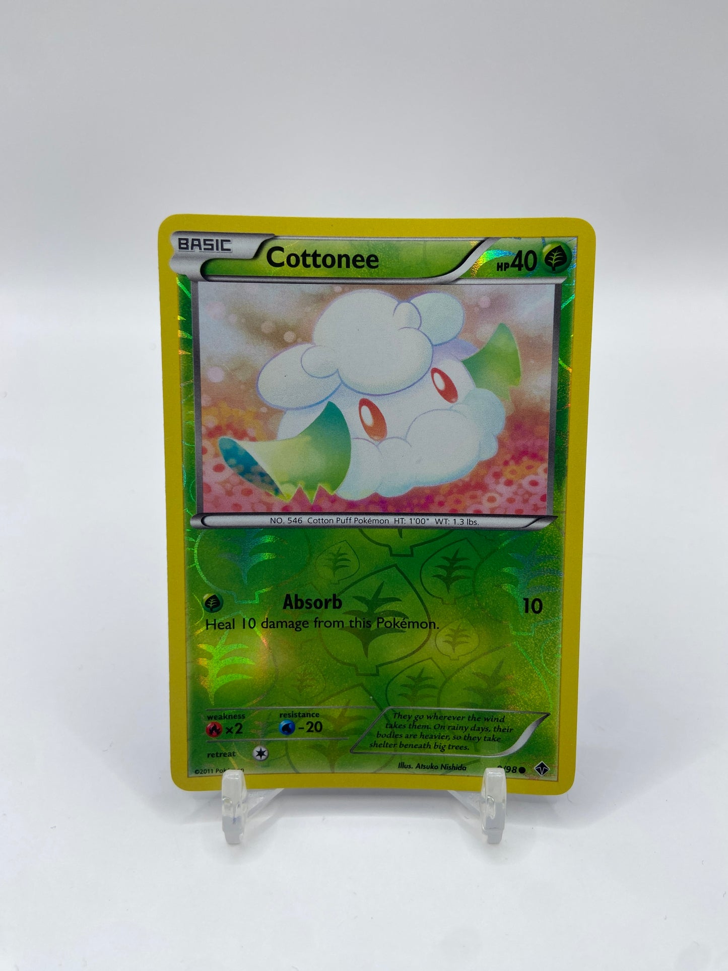 Cottonee Reverse Holo Emerging Powers 9/98