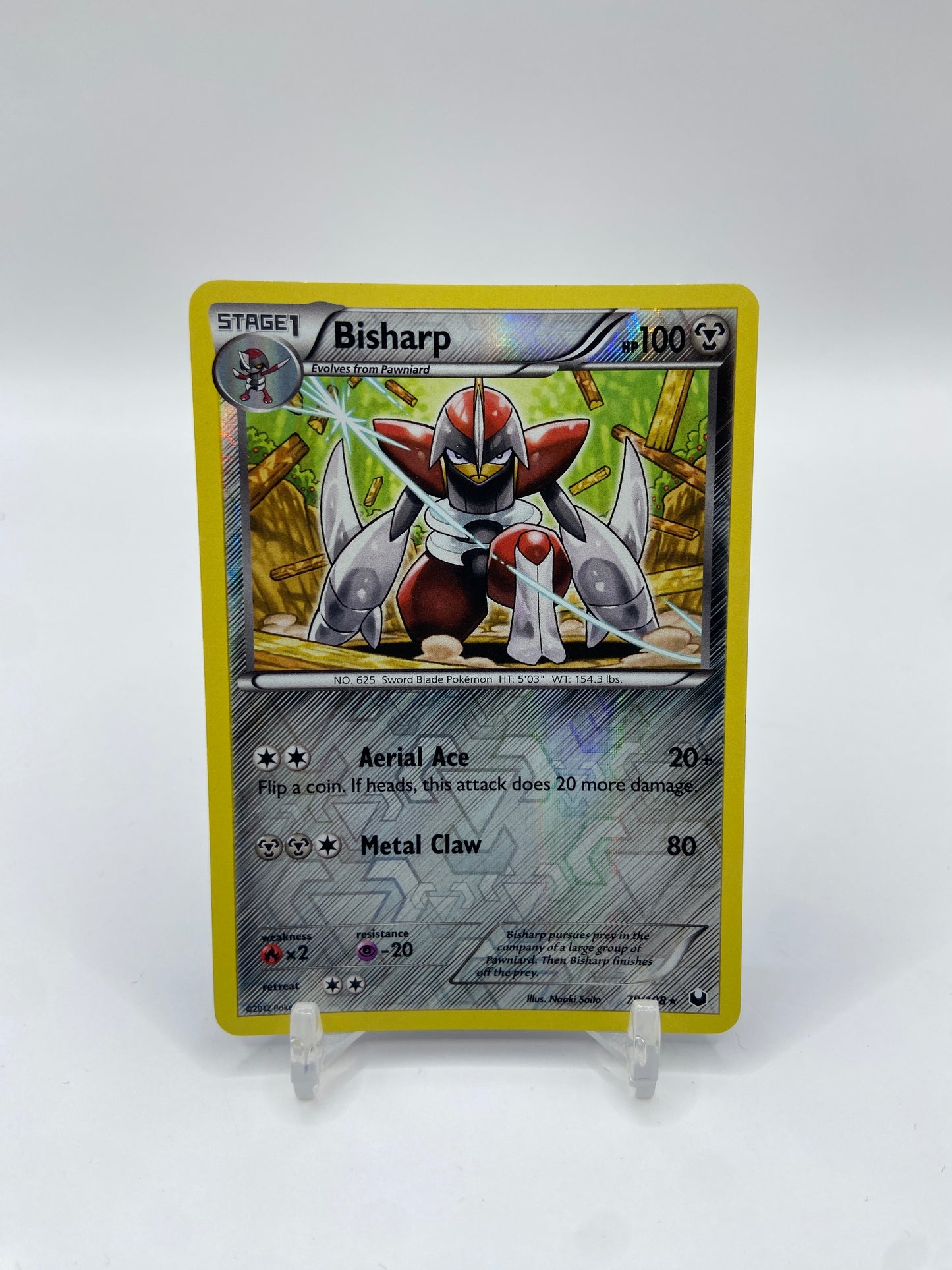 Bisharp Reverse Holo Rare Dark Explorers 79/108