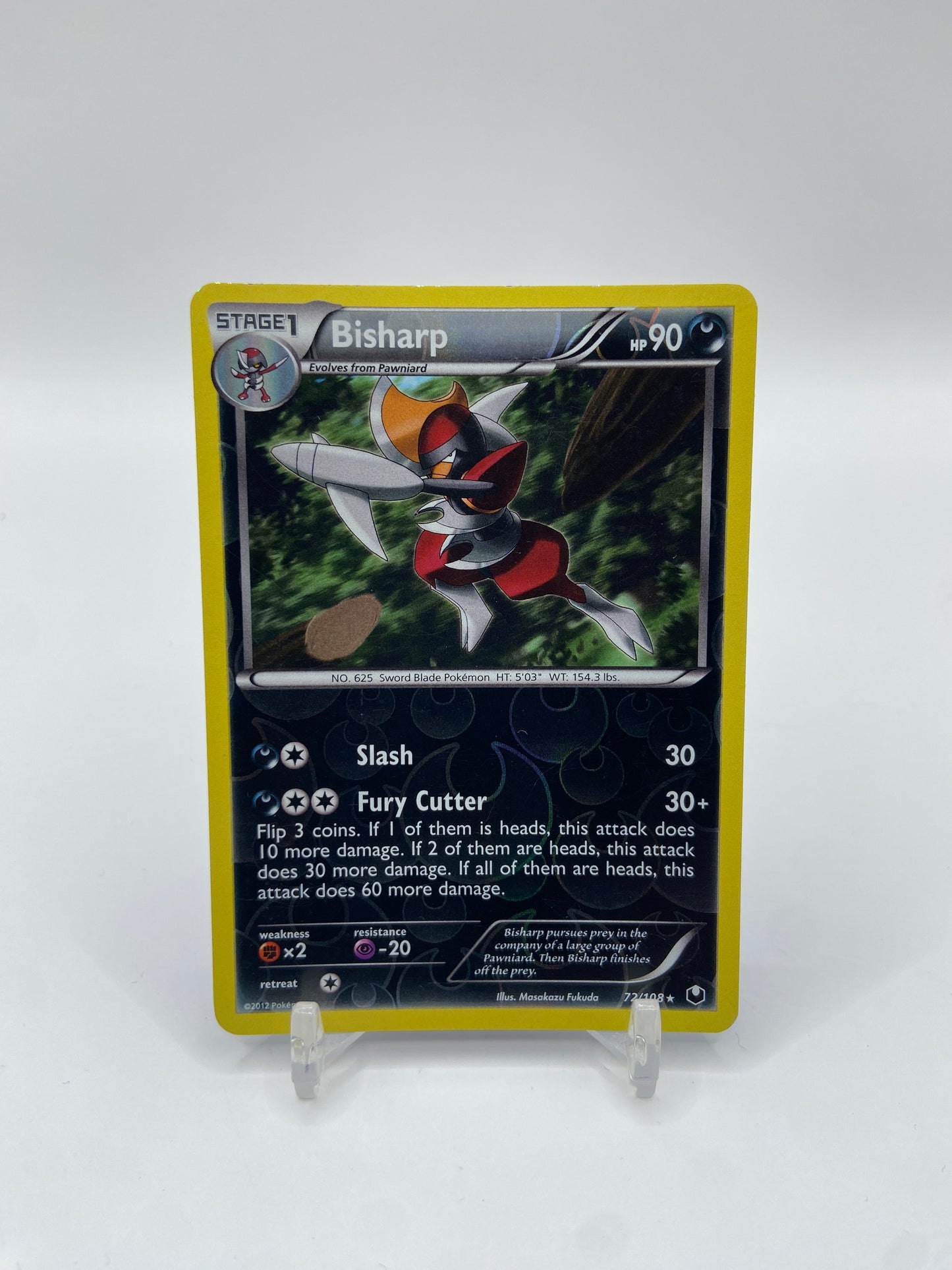 Bisharp Reverse Holo Rare Dark Explorers 72/108