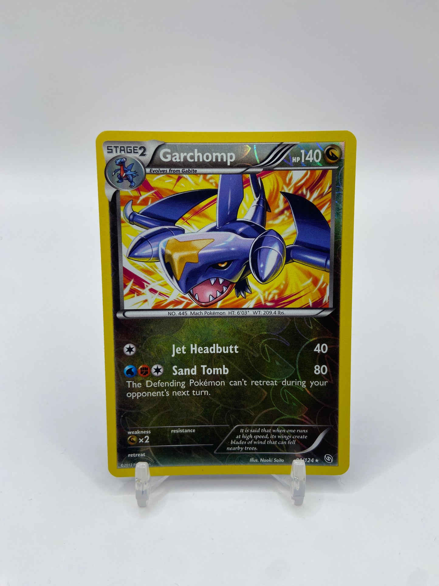 Garchomp Reverse Holo Rare Dragons Exalted 91/124
