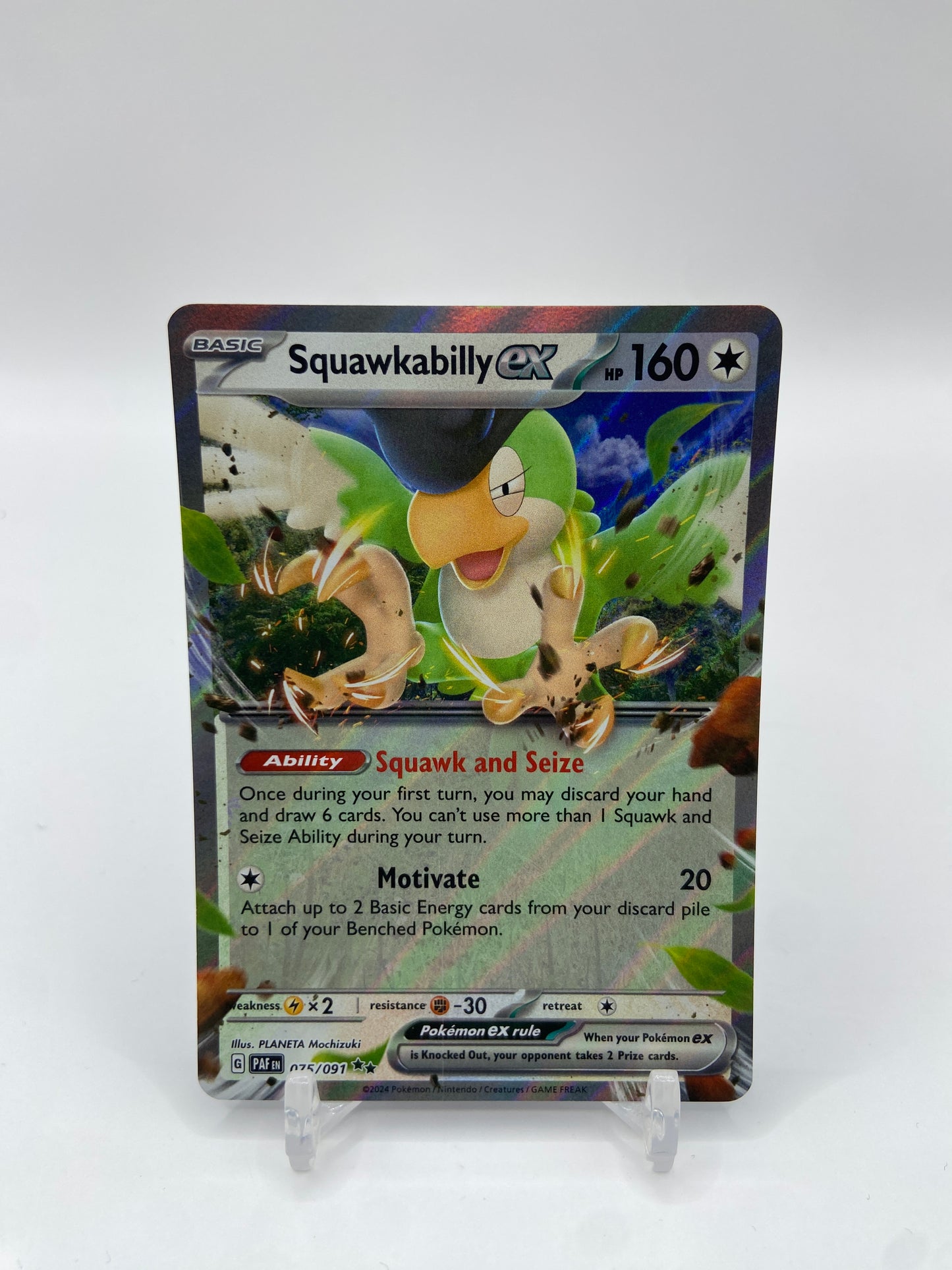 Squawkabilly Ex Paldean Fates 075/091
