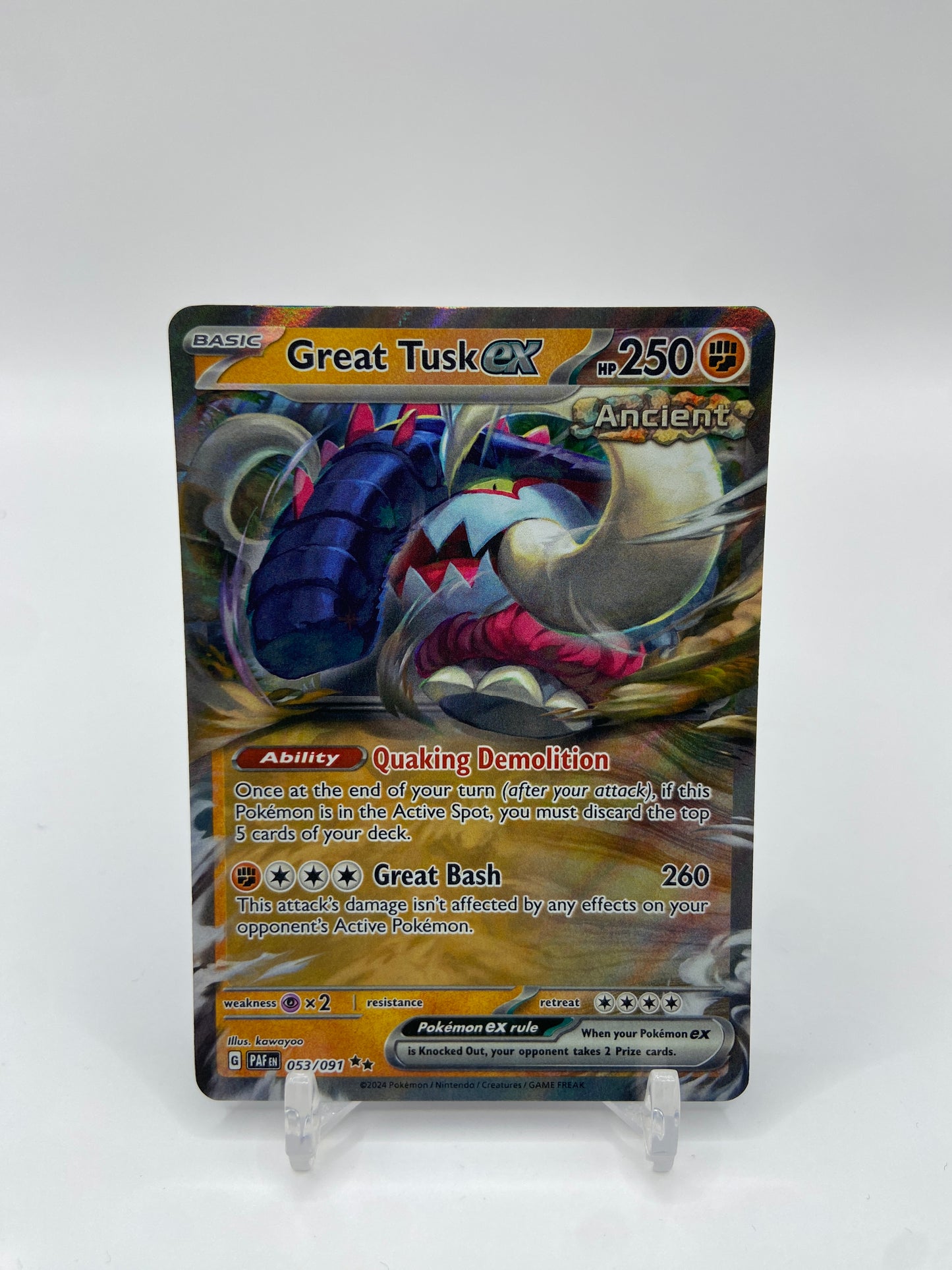 Great Tusk Ex Paldean Fates 053/091