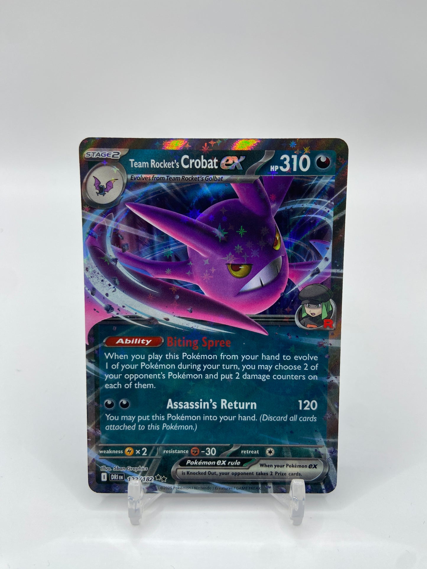 Team Rockets Crobat Ex Destined Rivals 122/182