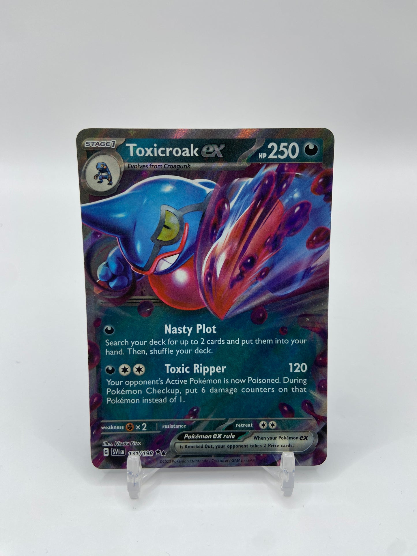 Toxicroak Ex Scarlet & Violet  Base Set 131/198