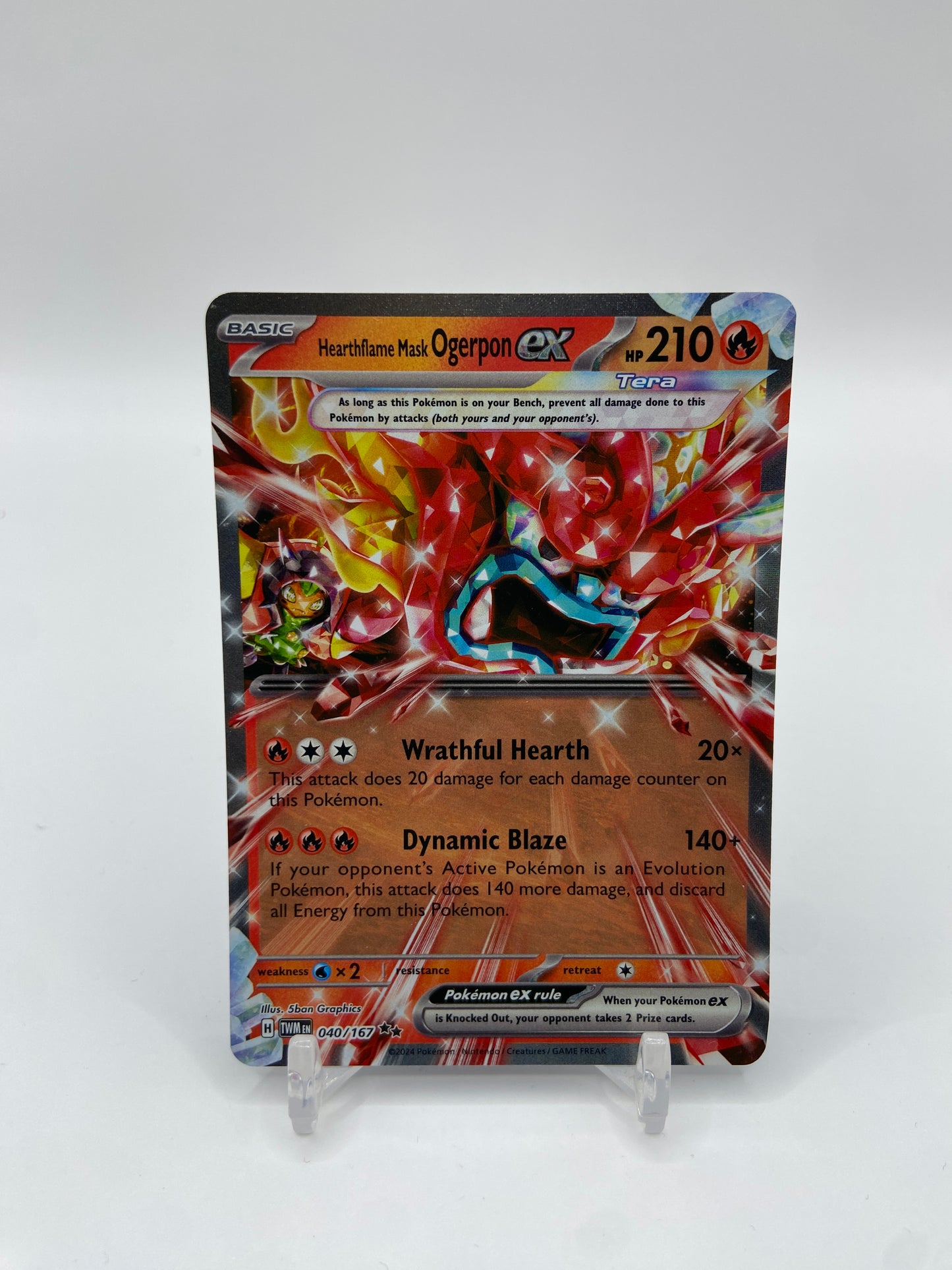 Hearthflame Mask Ogerpon Ex Twilight Masquerade 040/167