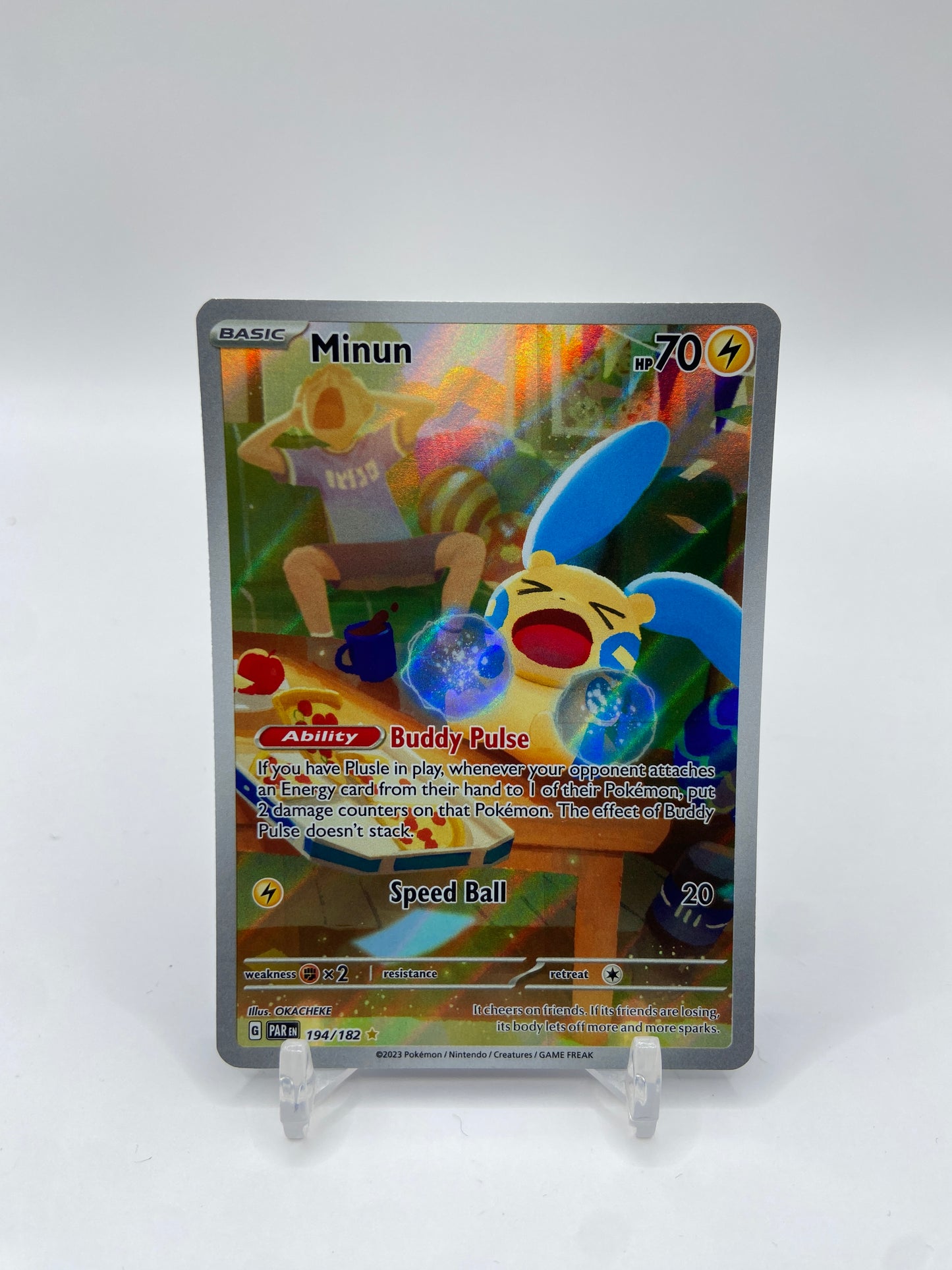 Minun Art Rare Full Art Paradox Rift 194/182