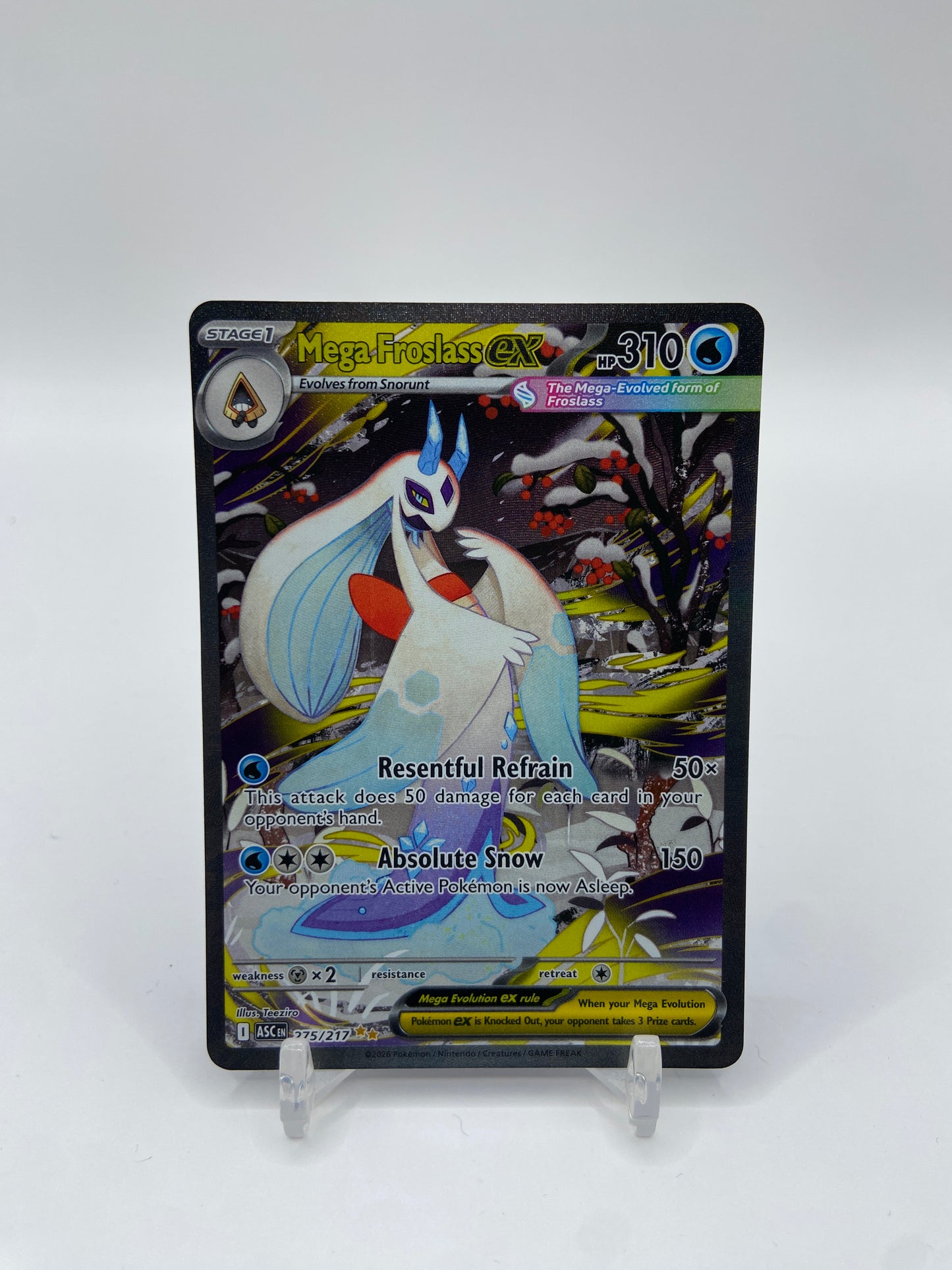 Mega Froslass Ex Alt Art Secret Rare Ascended Heroes 275/217
