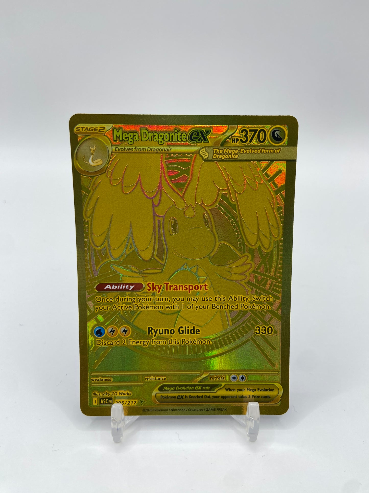 Mega Dragonite Ex Gold Secret Rare Ascended Heroes 295/217