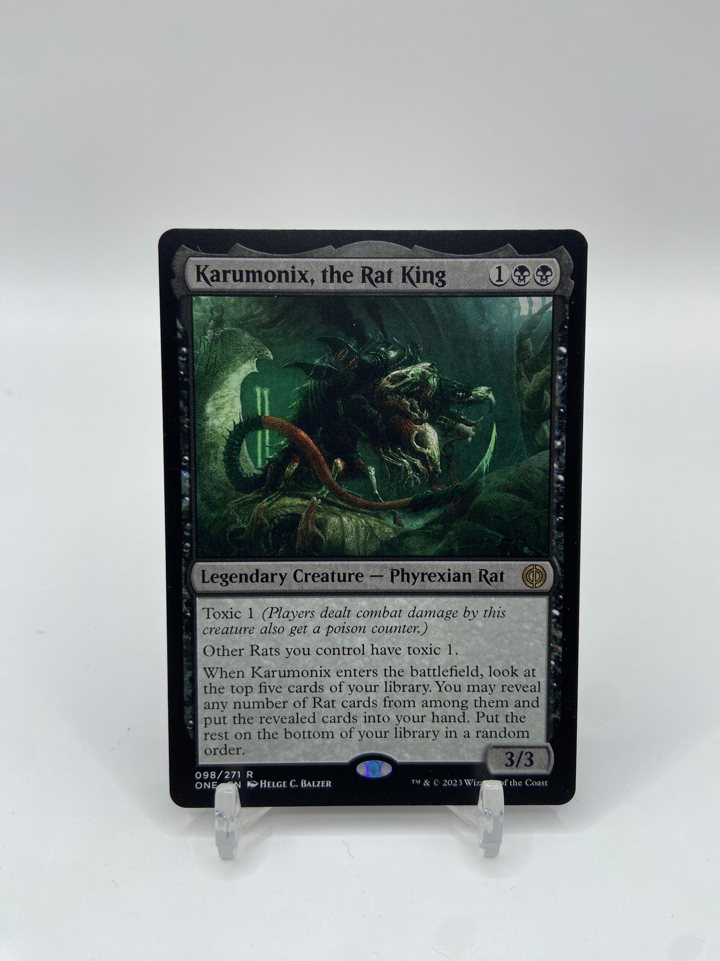 Karumonix, the Rat King Phyrexia: All Will Be One R 98