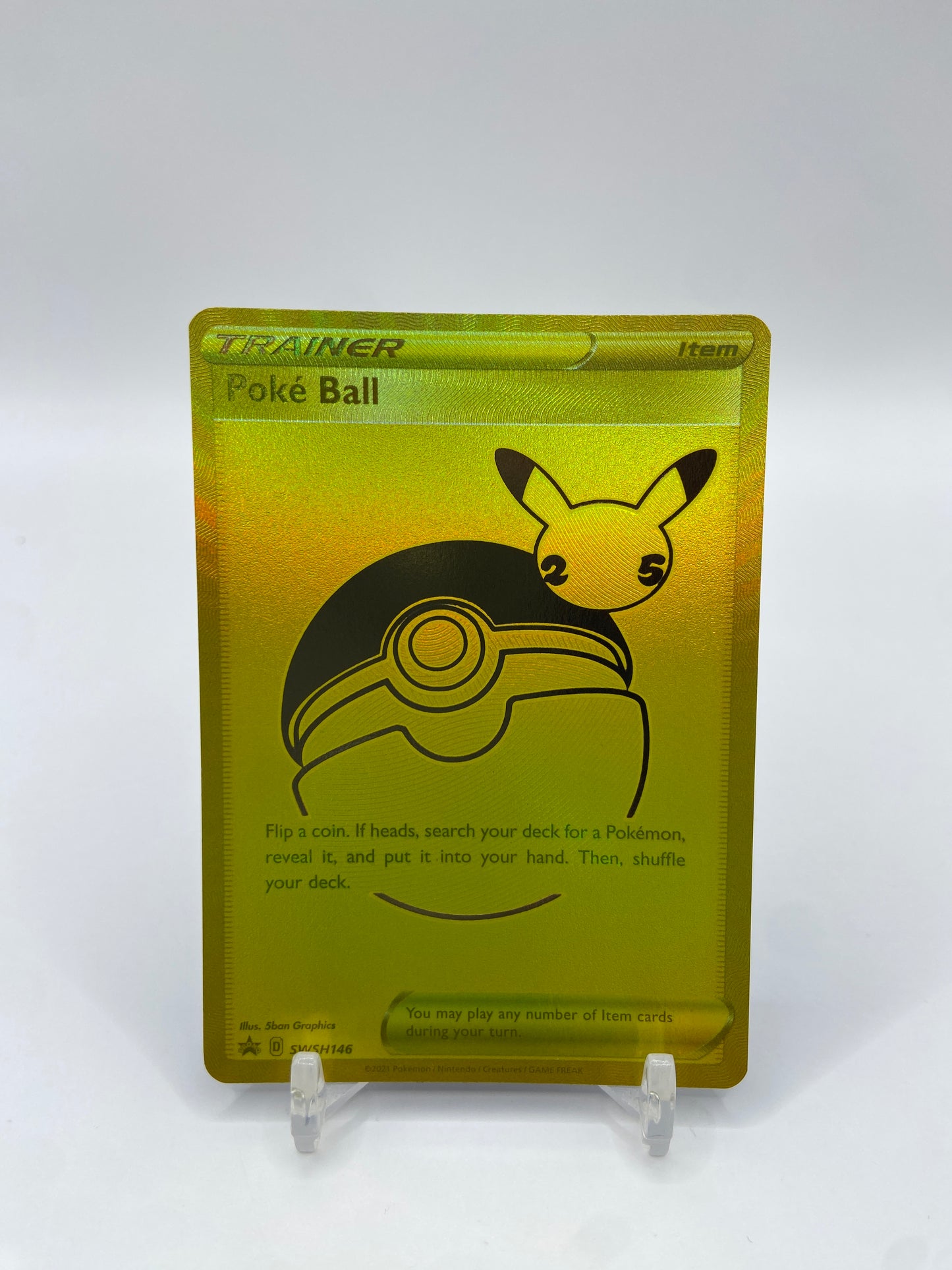 Poke Ball Gold Full Art Promo SWSH146