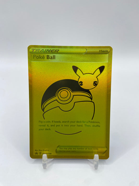 Poke Ball Gold Full Art Promo SWSH146