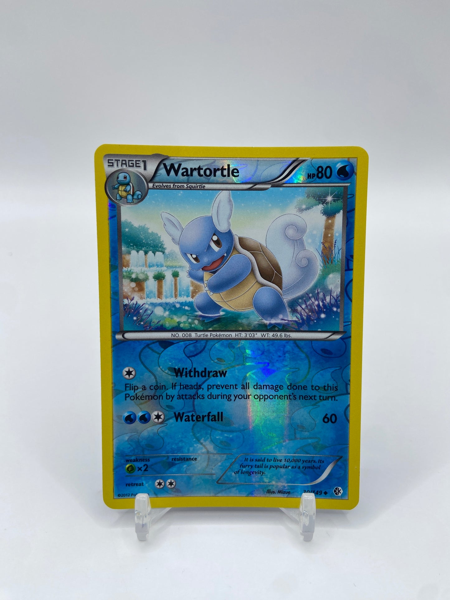 Wartortle Reverse Holo Boundaries Crossed 30/143