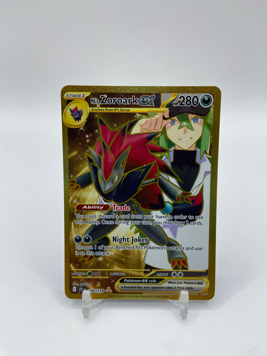 N's Zoroark Ex Gold Secret Rare Journey Together 189/156