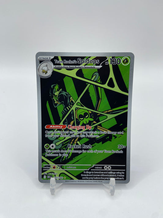 Team Rocket's Spidops Art Rare Full Art Destined Rivals 187/182