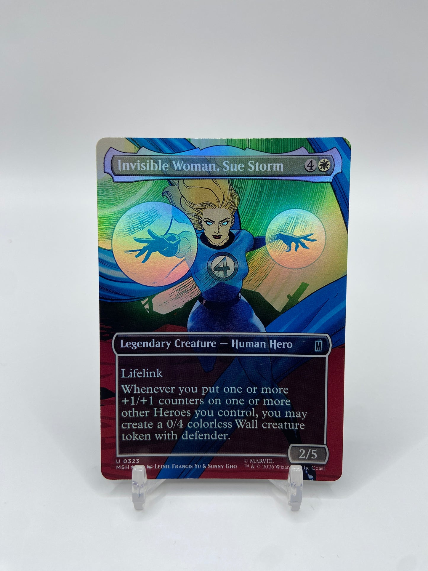 Invisible Woman, Sue Storm Foil (Borderless) Marvel Super Heroes U 323