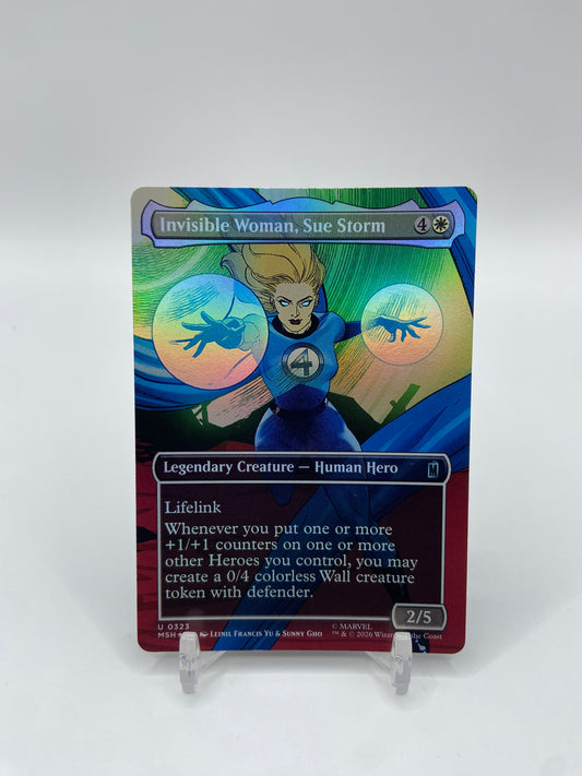 Invisible Woman, Sue Storm Foil (Borderless) Marvel Super Heroes U 323