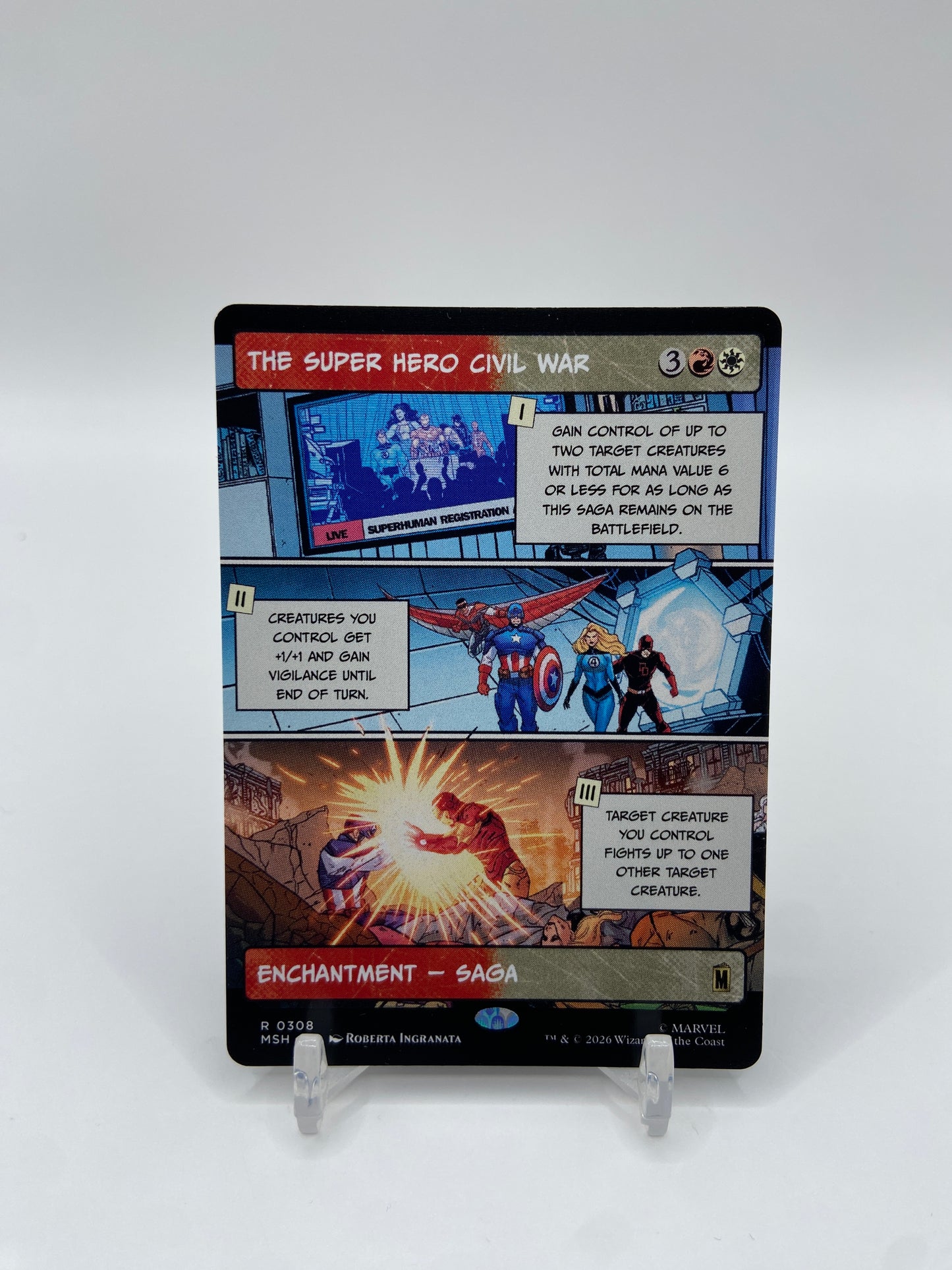 The Super Hero Civil War (Borderless) Marvel Super Heroes R 308
