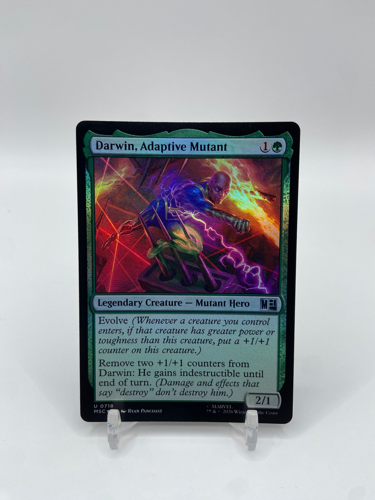 Darwin, Adaptive Mutant Foil Commander: Marvel Super Heroes U 718