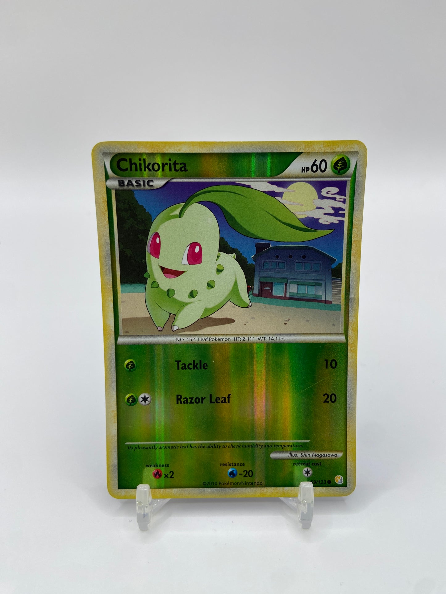 Chikorita Reverse Holo HeartGold SoulSilver 59/123