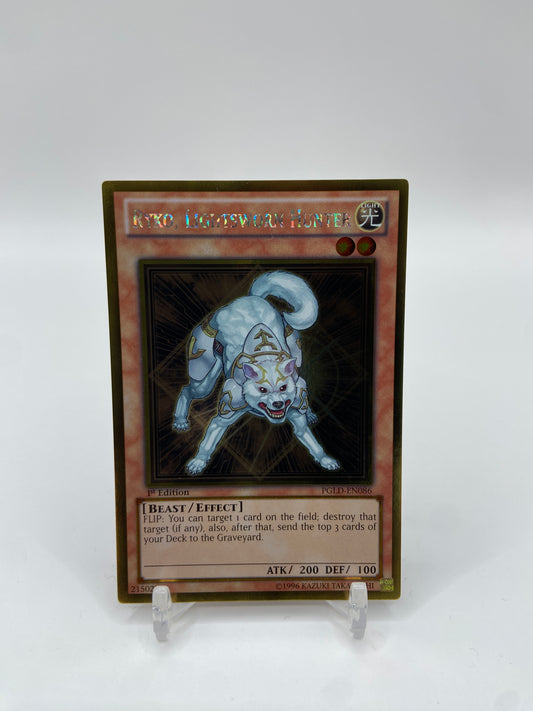Ryko, Lightsworn Hunter Gold Rare 1st Edition Premium Gold PGLD-EN086