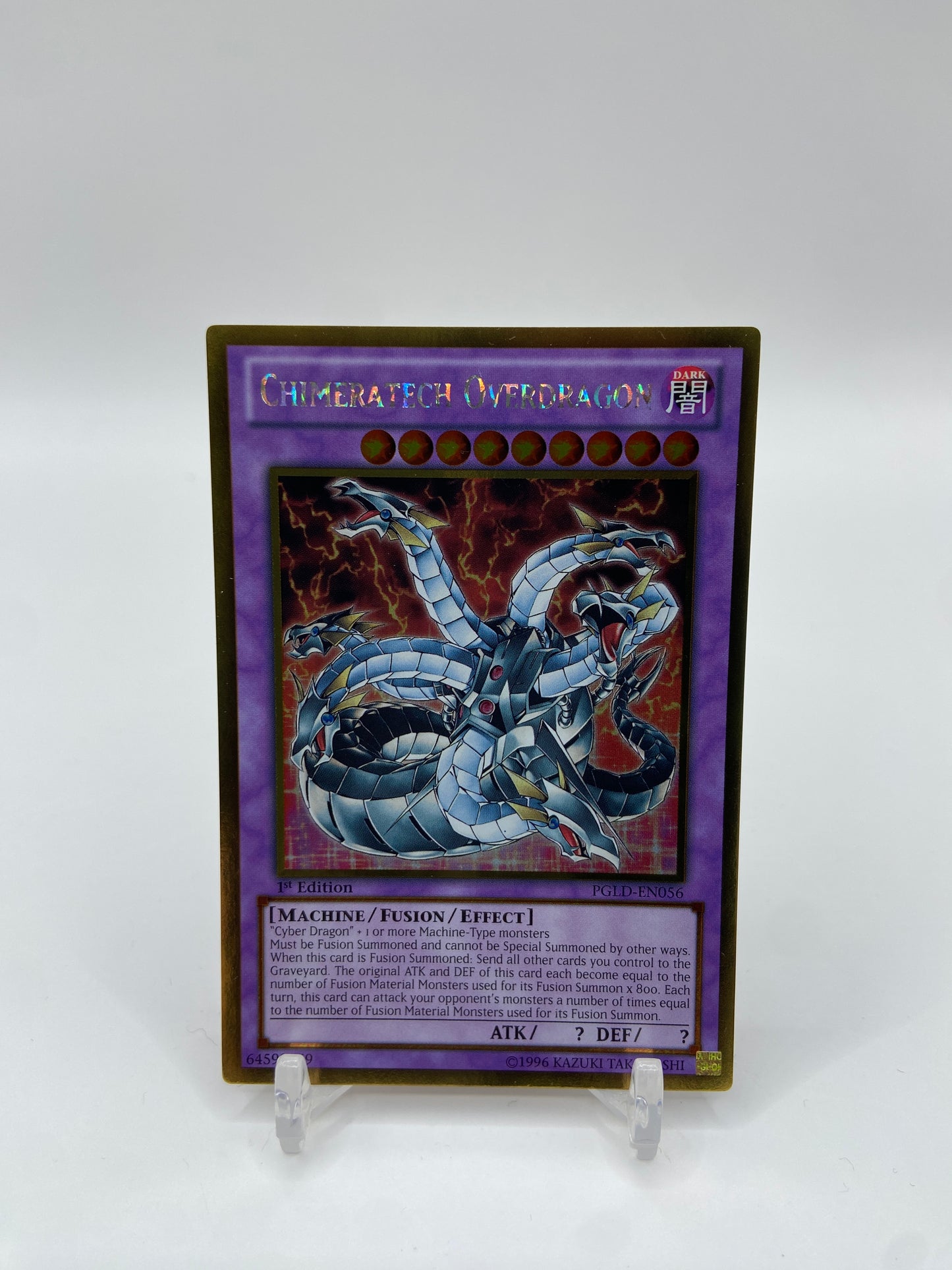 Chimeratech Overdragon Gold Rare 1st Edition Premium Gold PGLD-EN056