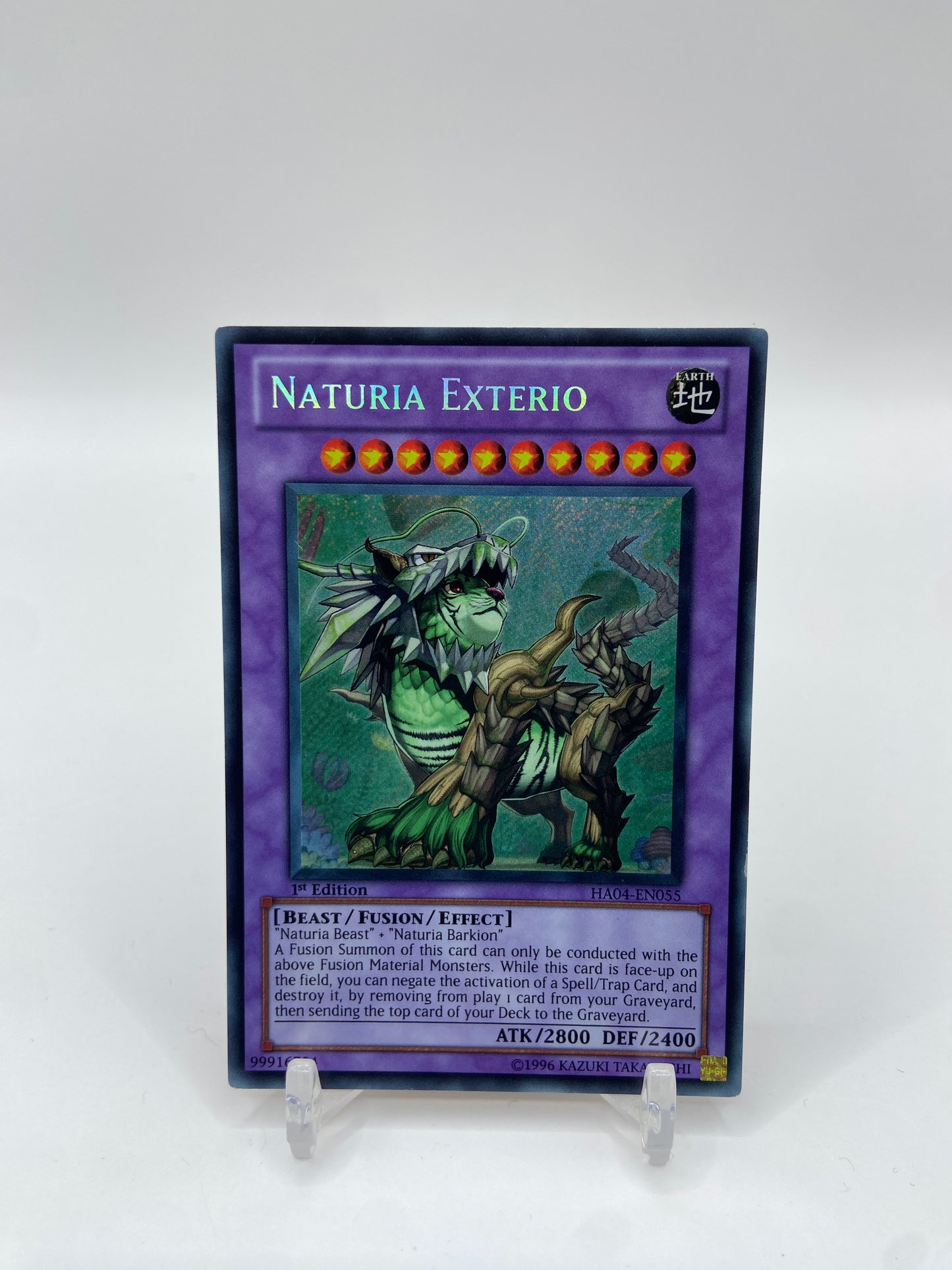 Naturia Exterio Secret Rare 1st Edition Hidden Arsenal 4  HA04-EN055