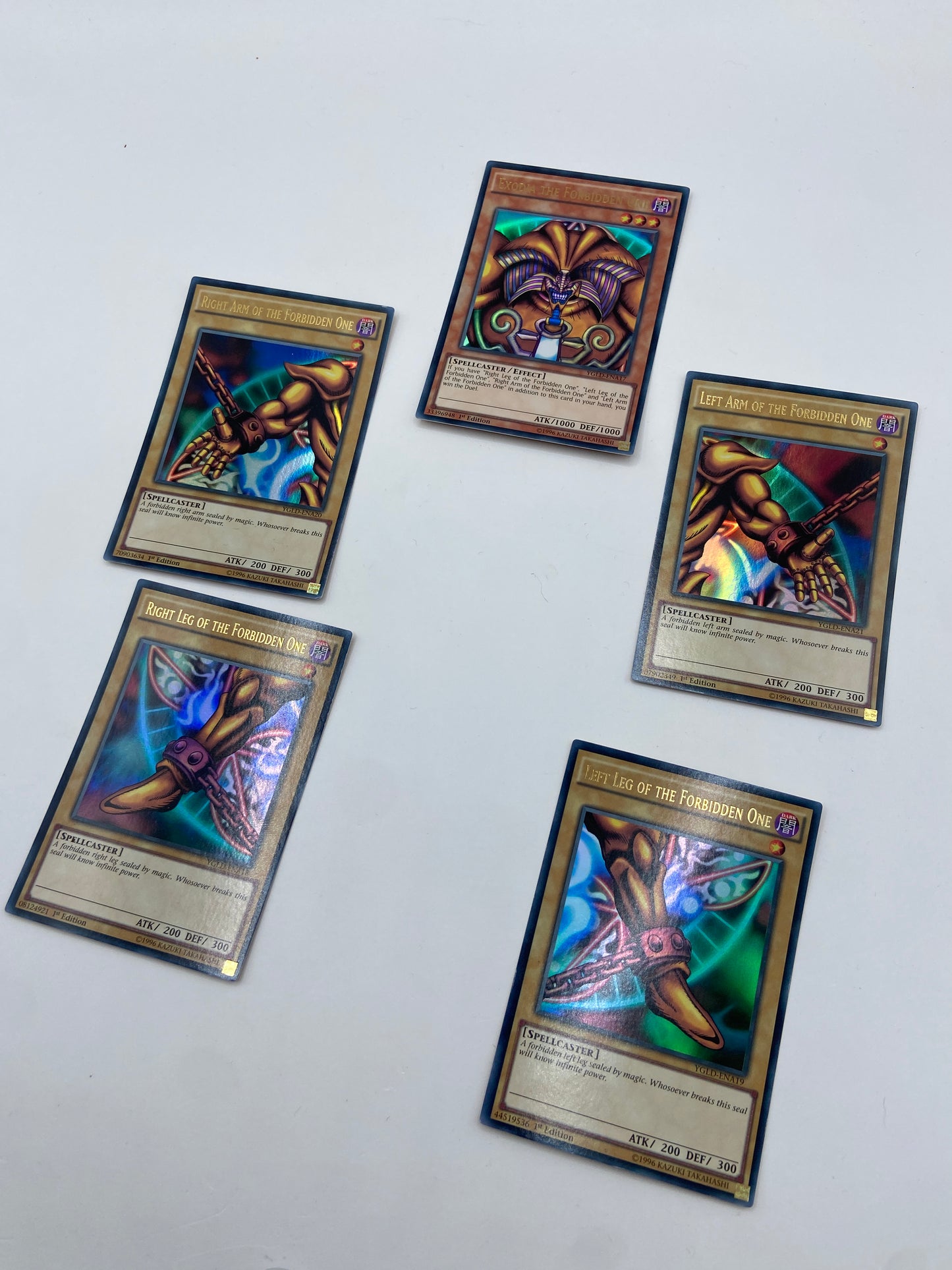 Exodia the Forbidden One (A) King of Games: Yugi's Legendary Decks Ultra Rare YGLD-ENA17-A21 ( Full Set )