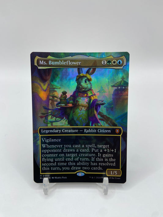 Ms. Bumbleflower Foil (Borderless) Commander: Bloomburrow M 3