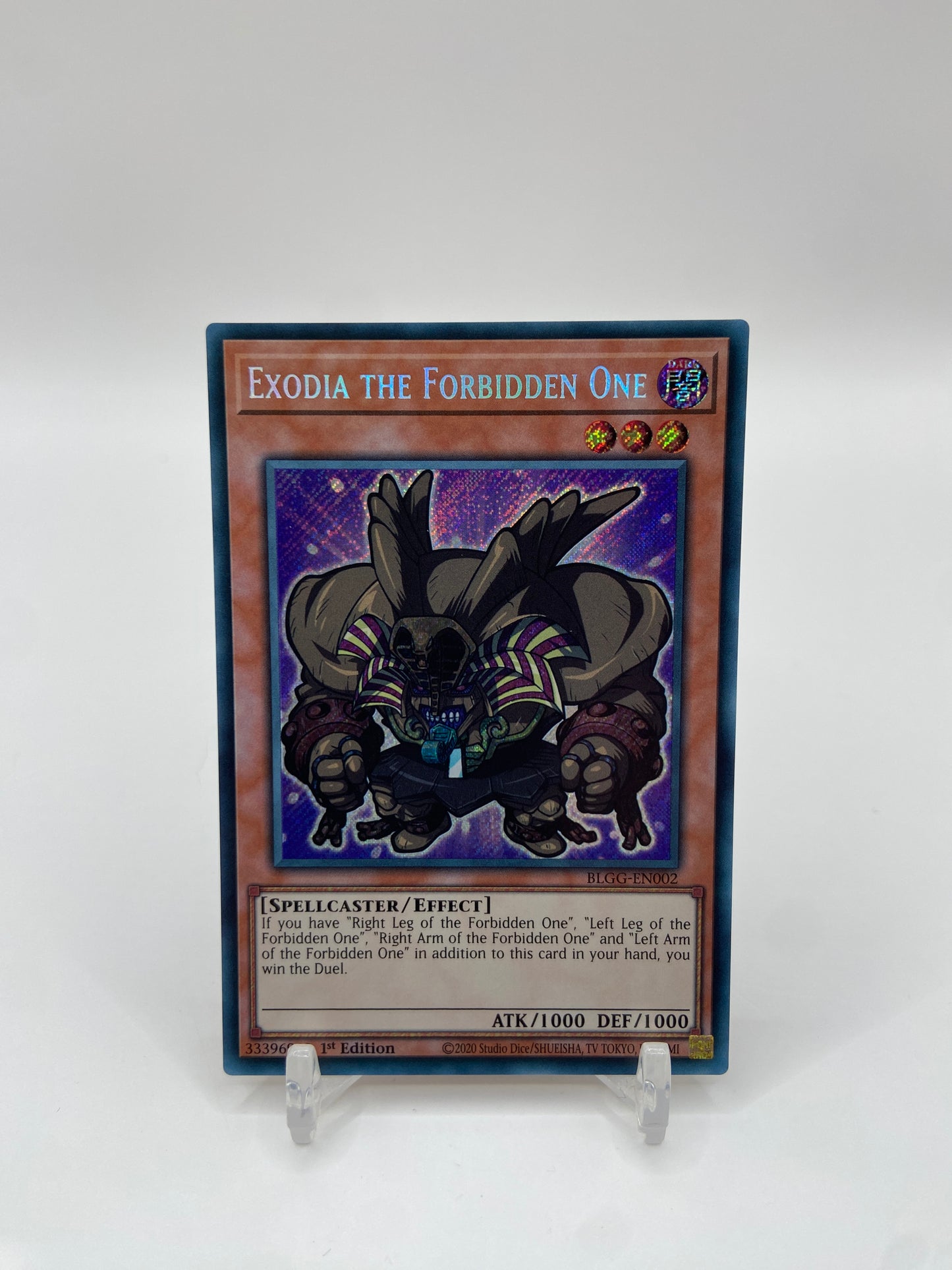Exodia the Forbidden One Secret Rare Battles of Legend: Glorious Gallery  BLGG-EN002