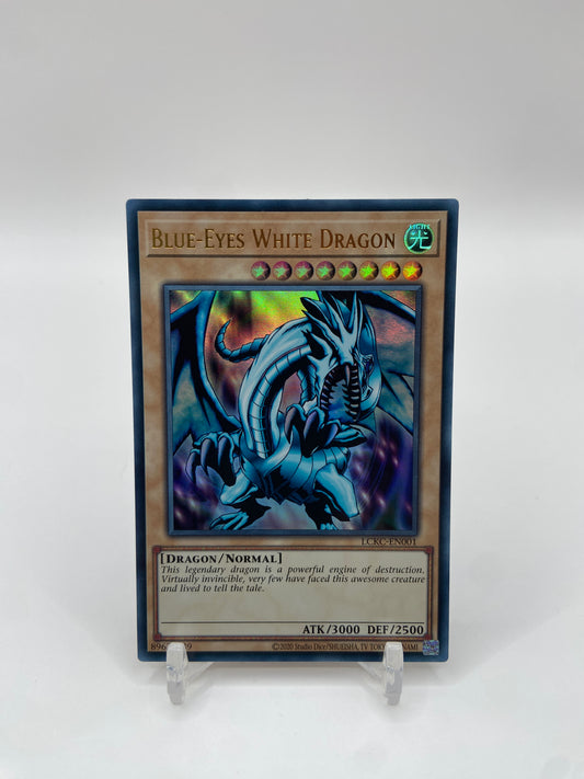 Blue-Eyes White Dragon Ultra Rare  (Version 1) Legendary Collection Kaiba LCKC-EN001