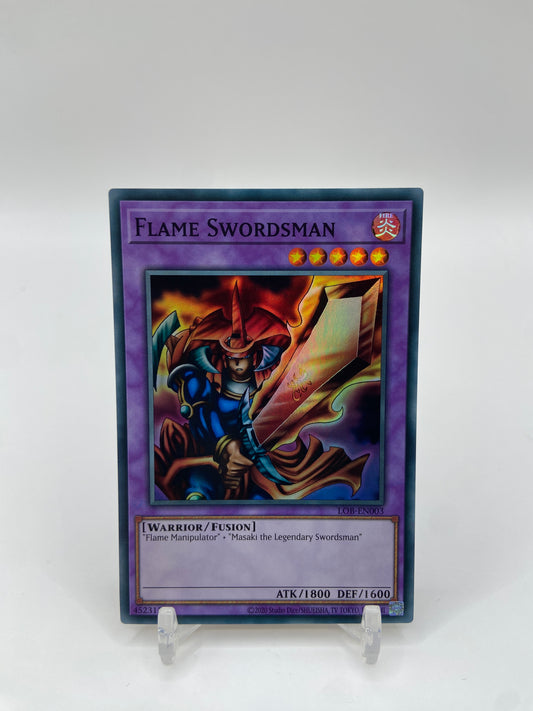 Flame Swordsman Super Rare Legend of Blue Eyes White Dragon (25th Anniversary Edition)  LOB-EN003