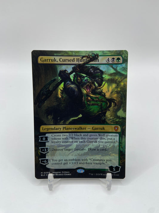 Garruk, Cursed Huntsman Foil (Borderless) Commander: Bloomburrow M 99